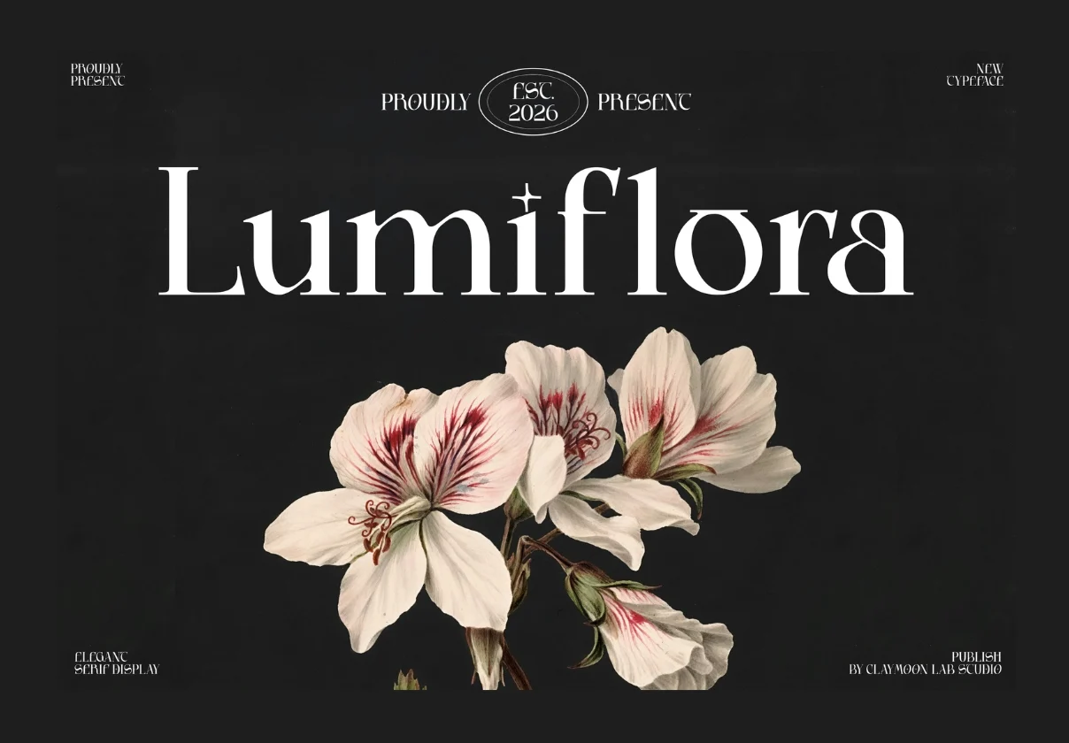 Lumiflora — Elegant Display Serif Typeface