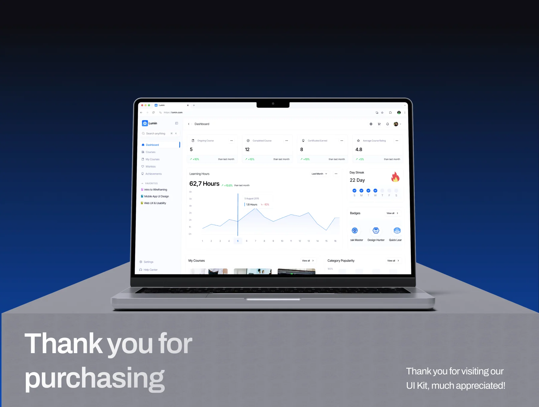 Lumin – Learning Management System UI Kit 8