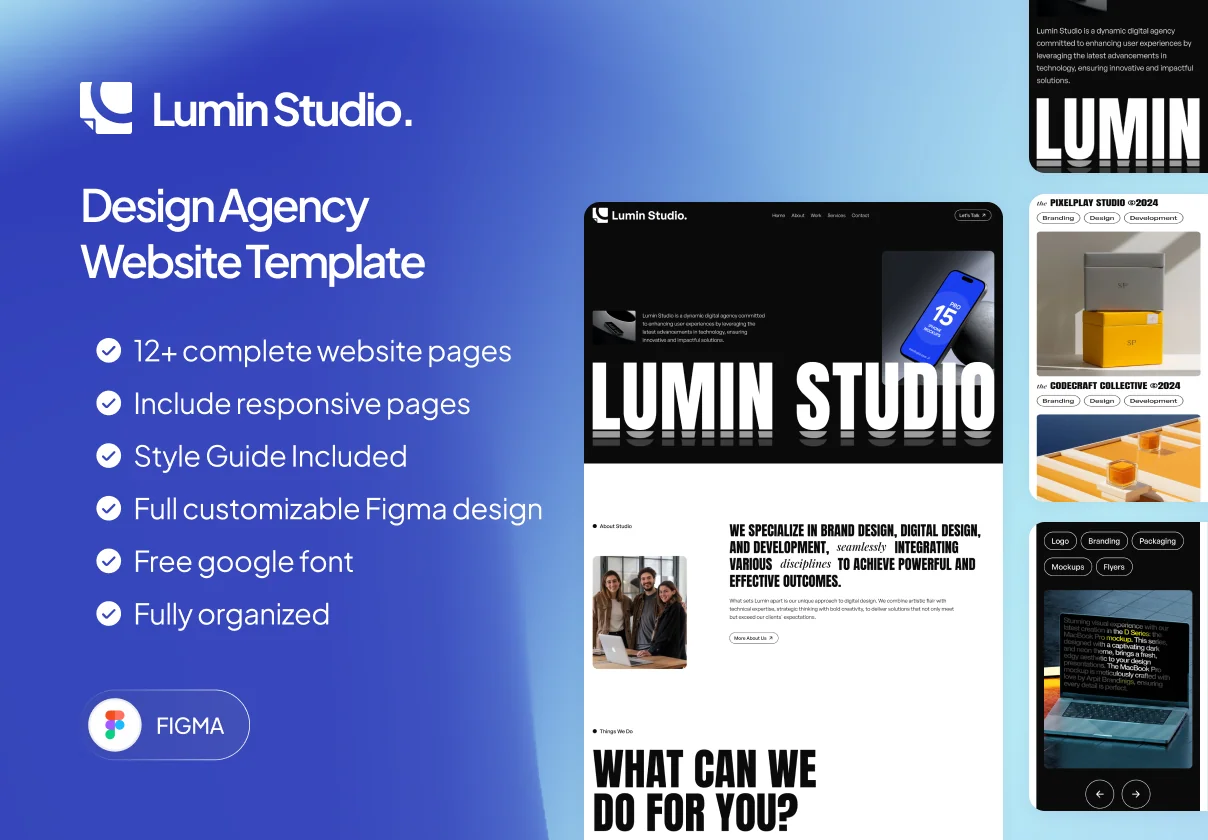 Lumin Studio - Agency Website Template