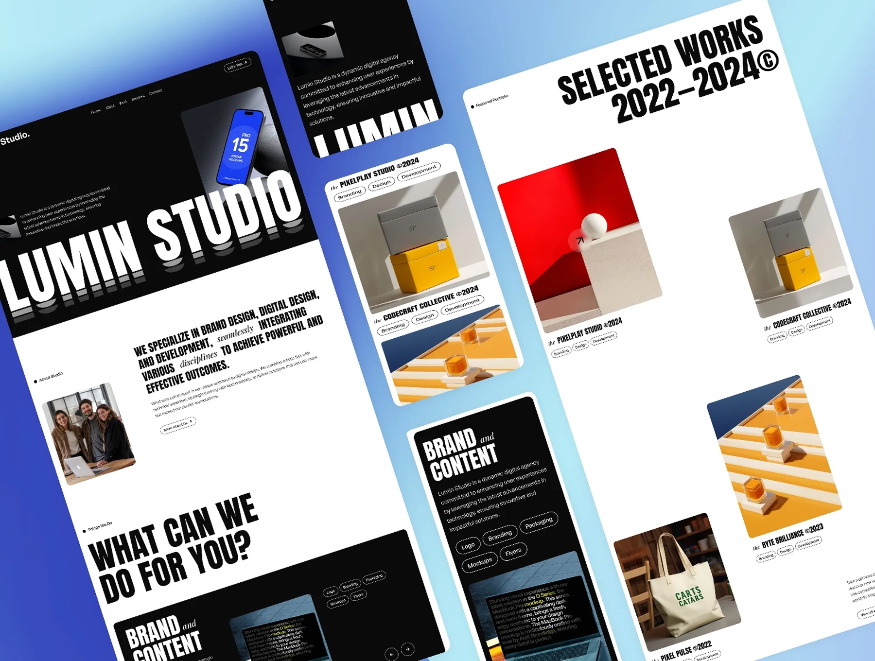 Lumin Studio - Agency Website Template 3