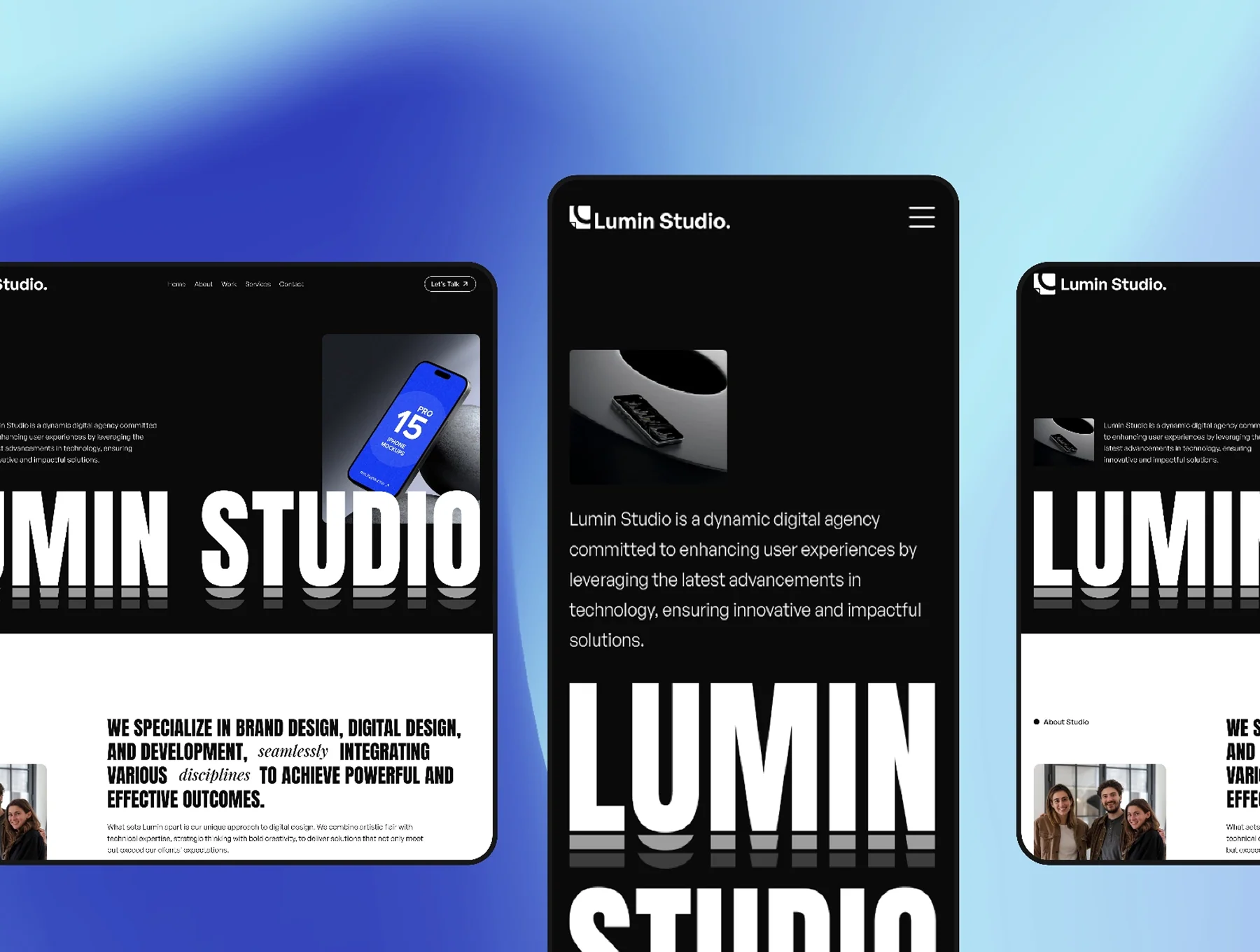 Lumin Studio - Agency Website Template 4