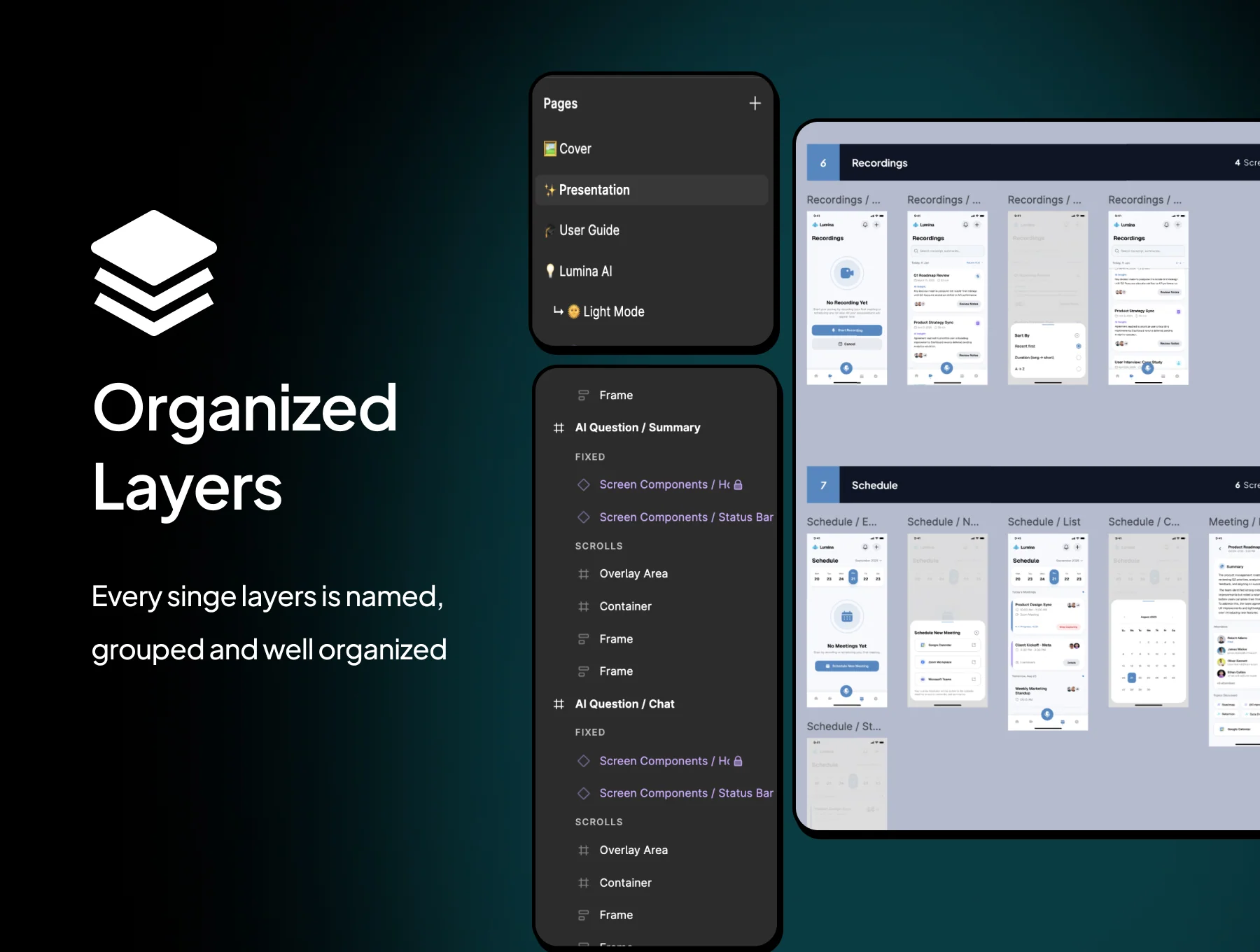Lumina AI - AI Notetaker & Meeting Assistant Mobile App UI Kit 8