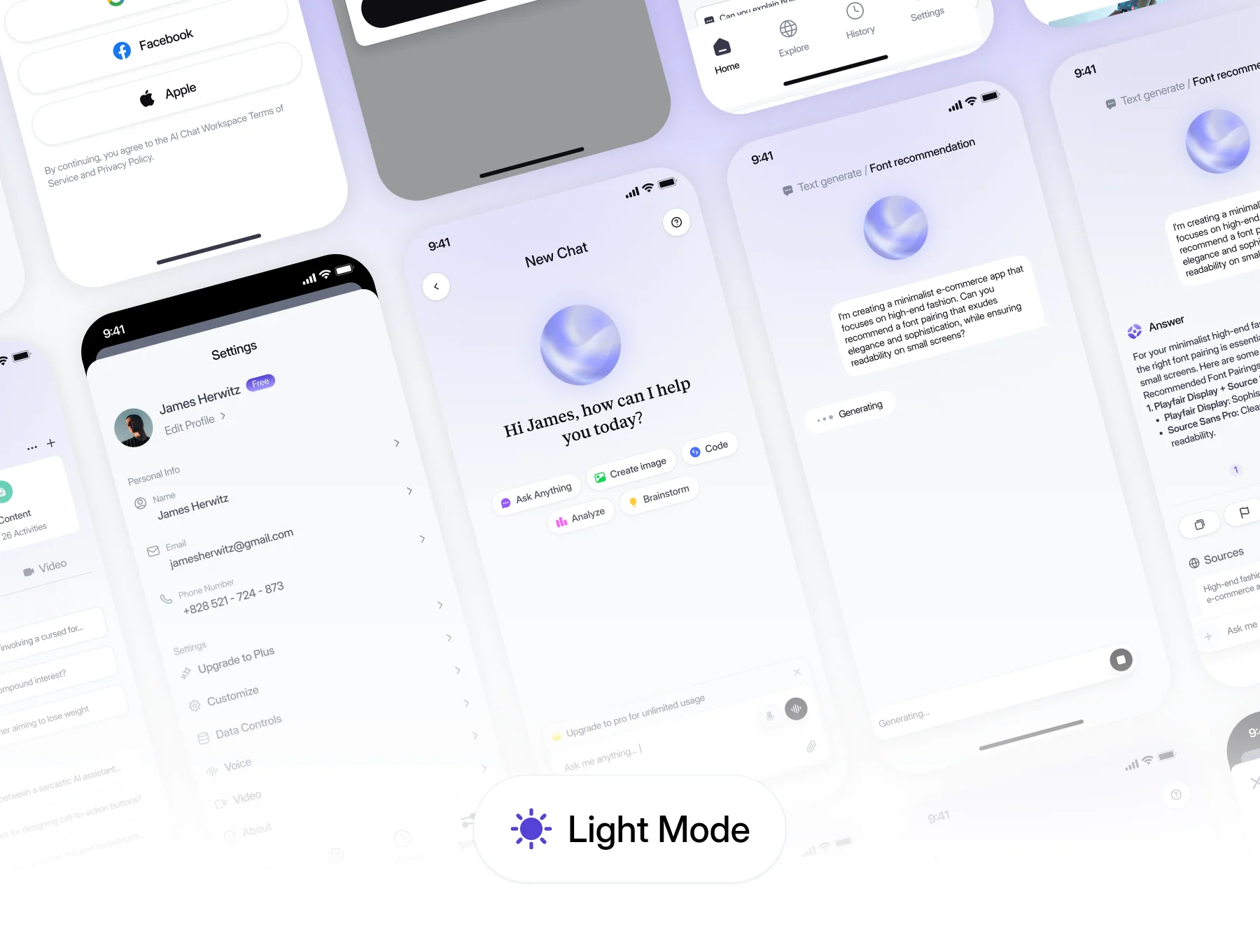 Lumina - AI Chat Apps UI KIT 3