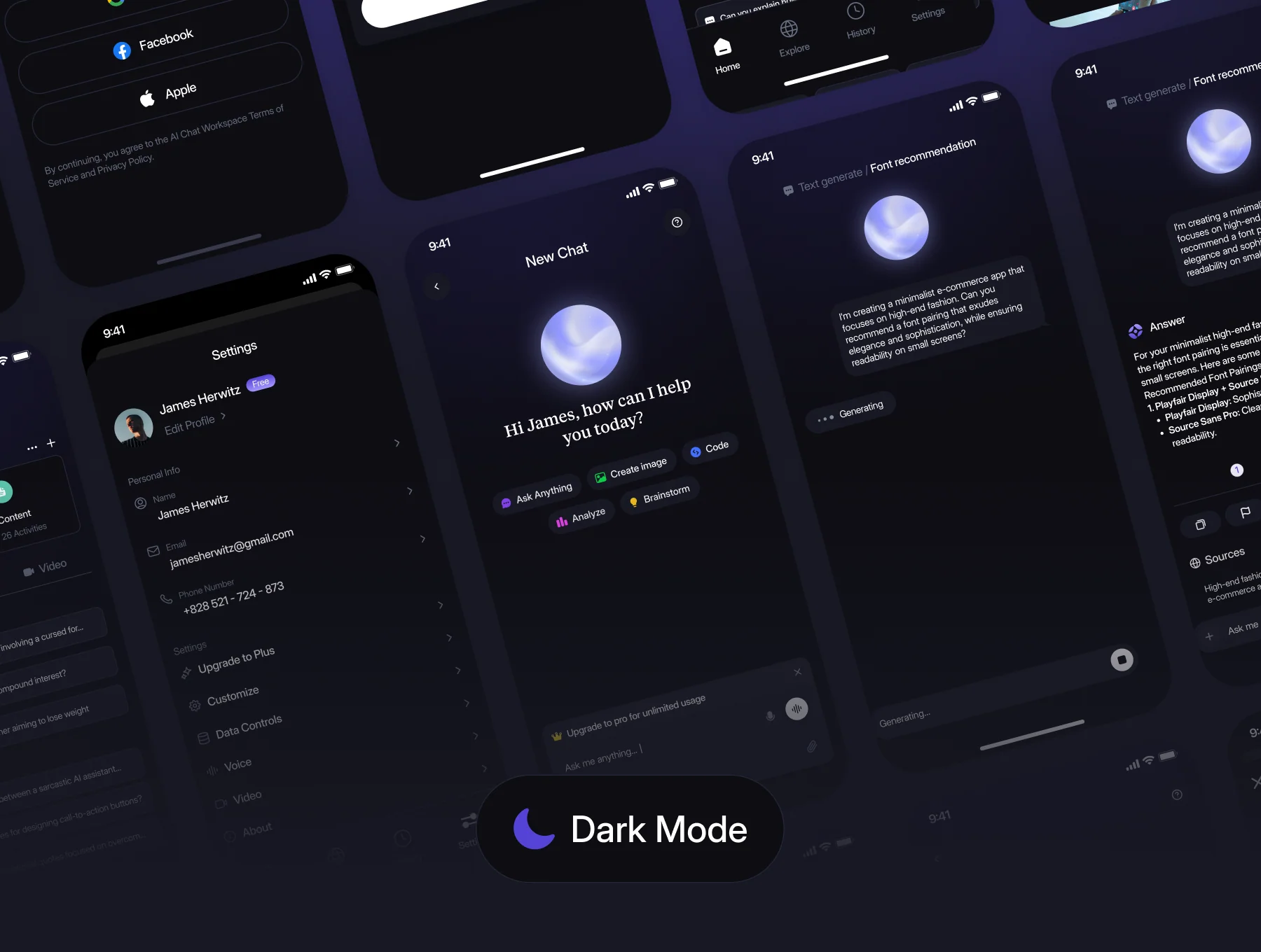 Lumina - AI Chat Apps UI KIT 4