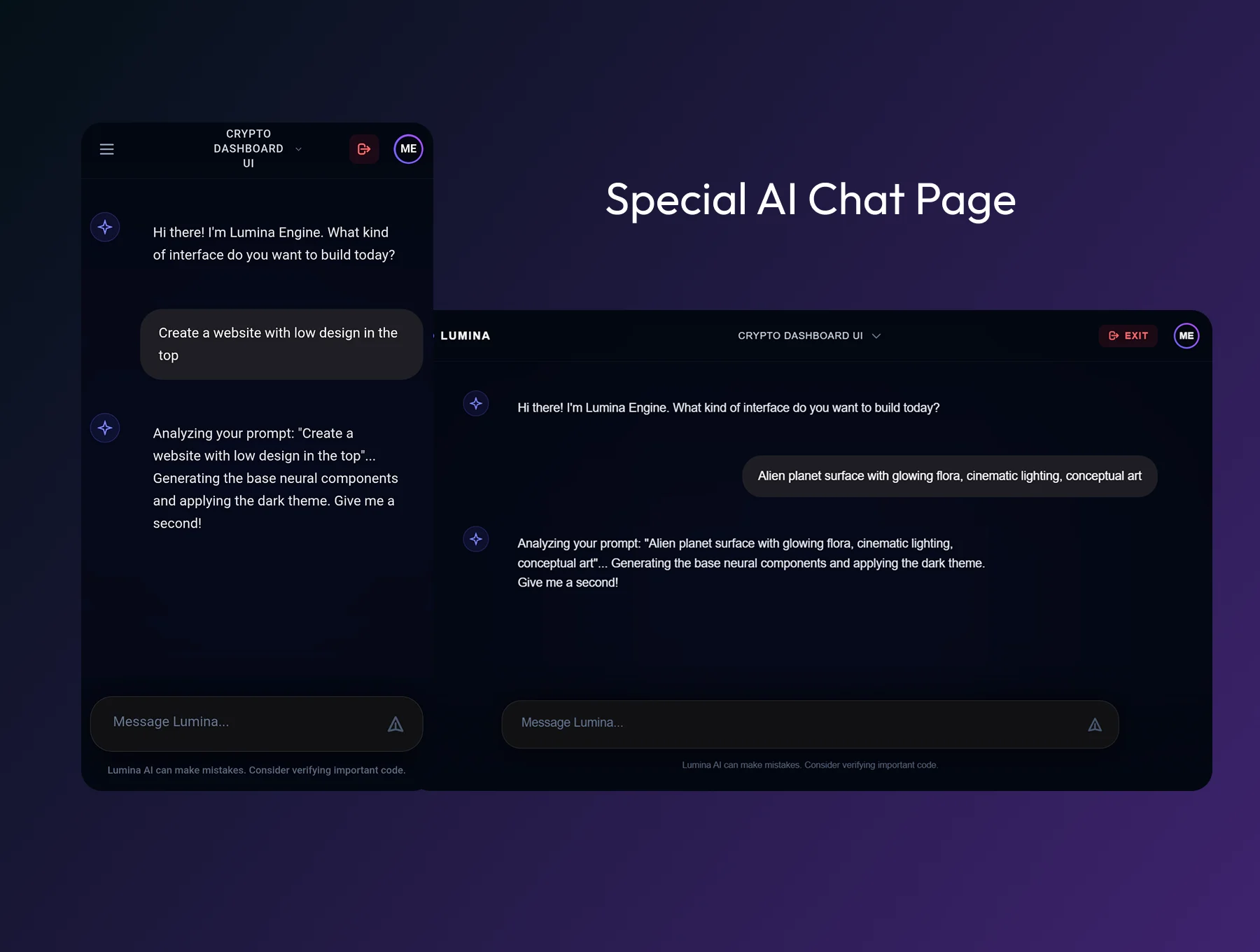 Lumina AI - SaaS & Chat React Template 5