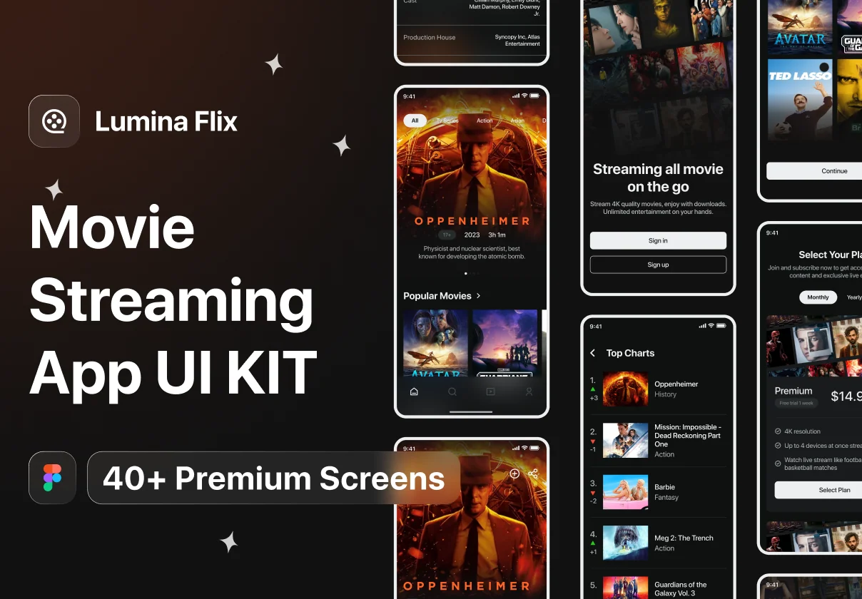 LuminaFlix - Movie Streaming Apps Premium UI KIT