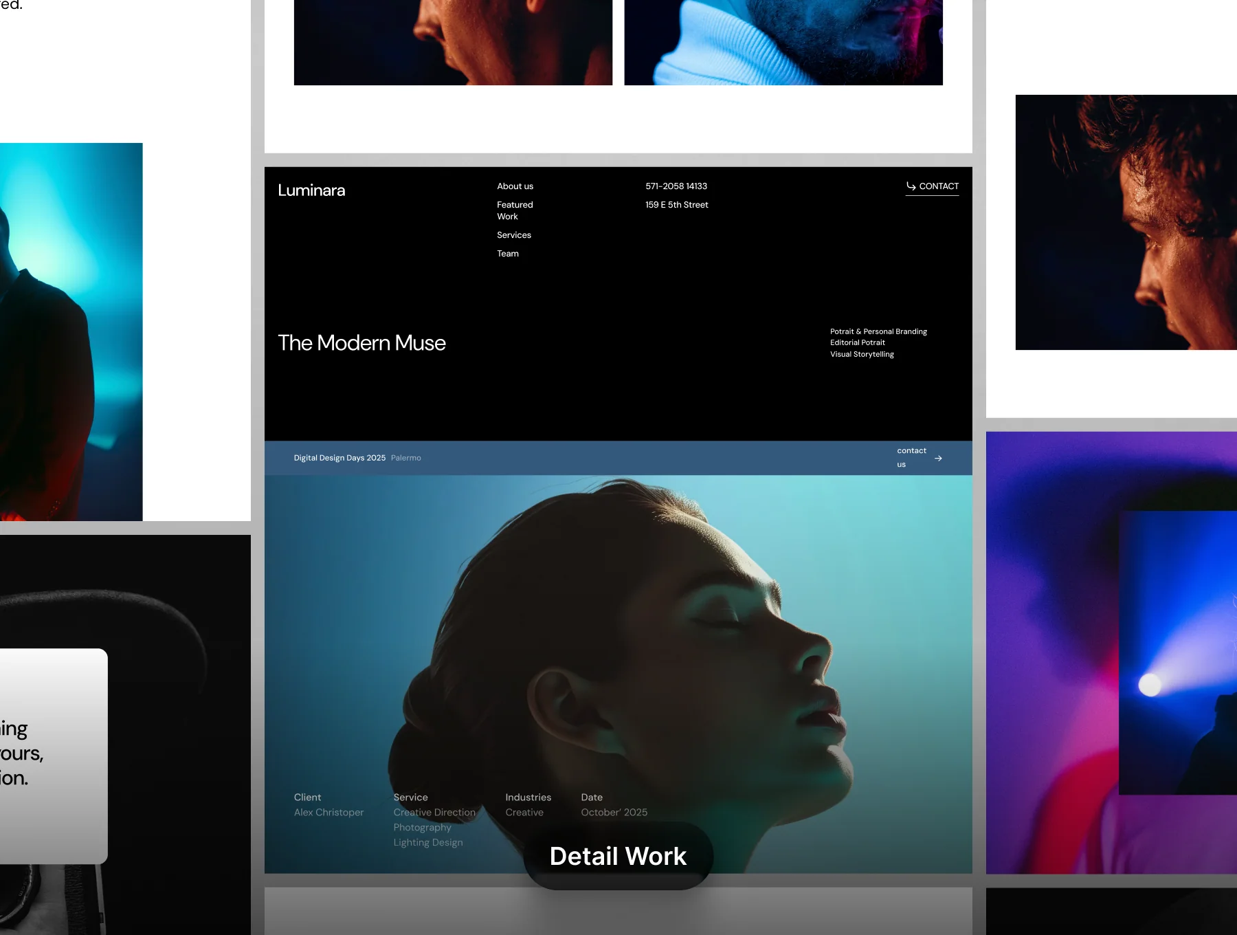 Luminara - Portfolio & Agency Website Template 2