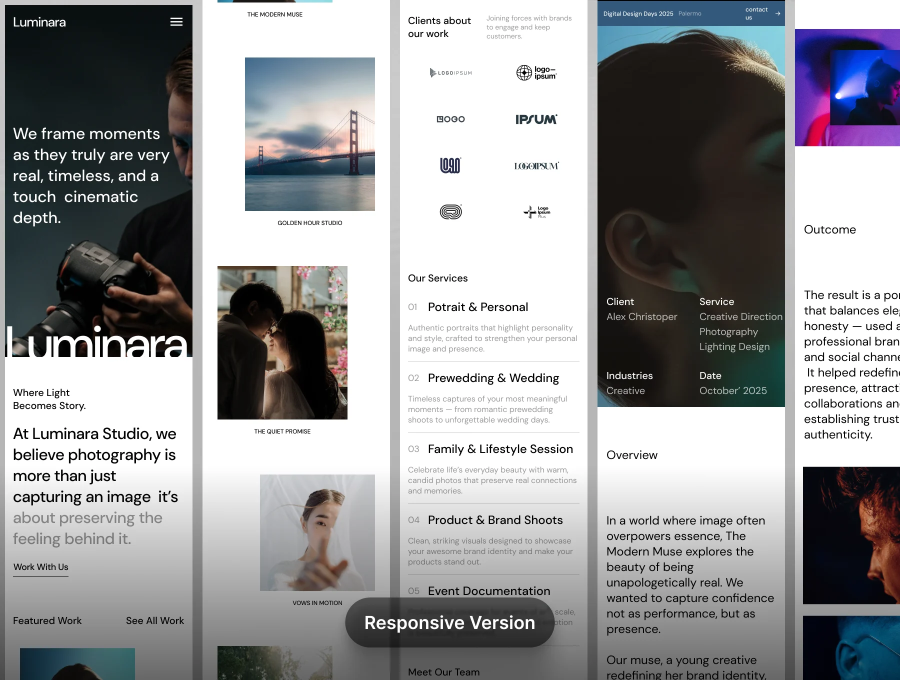 Luminara - Portfolio & Agency Website Template 5