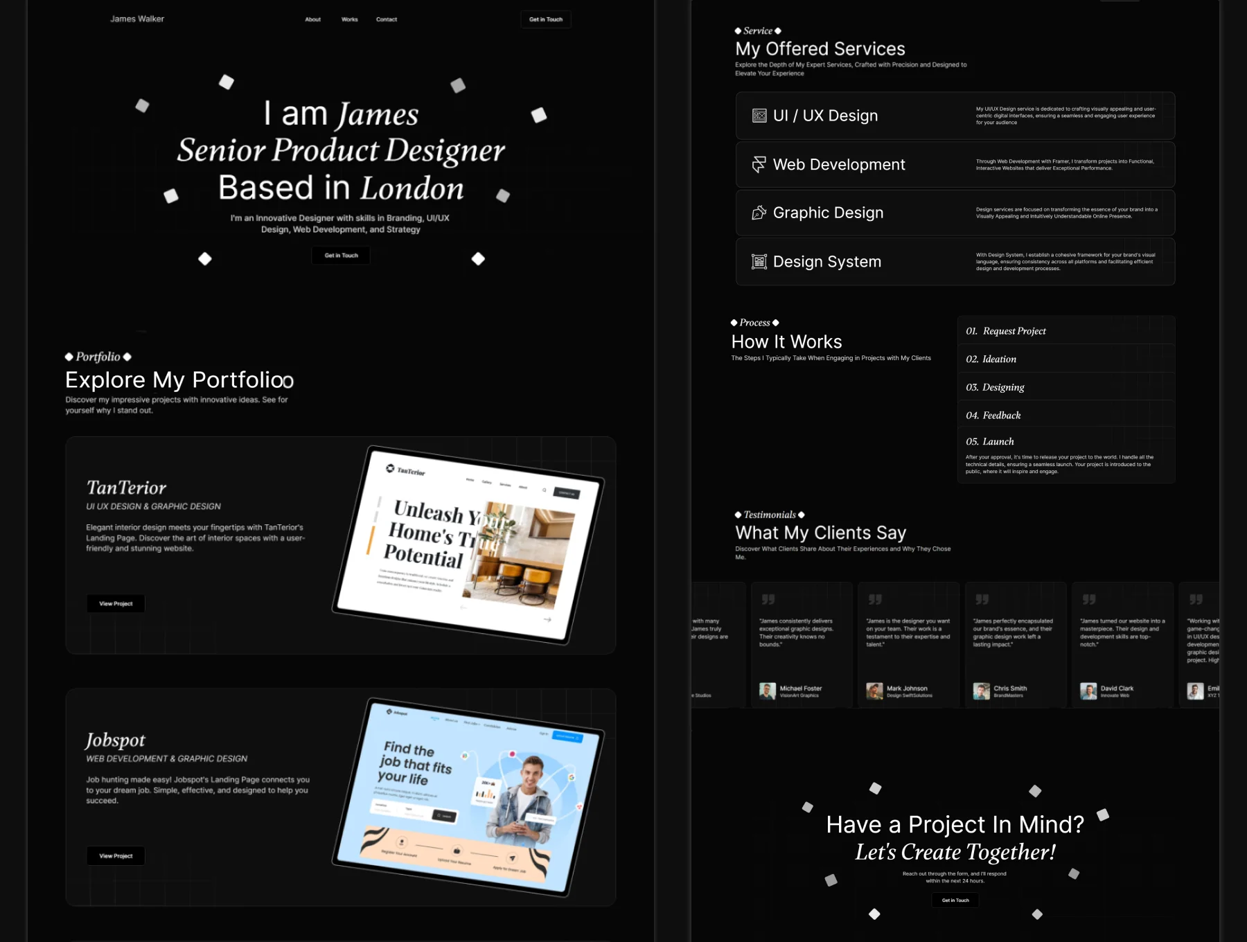 Specter - Portfolio Framer Template 2