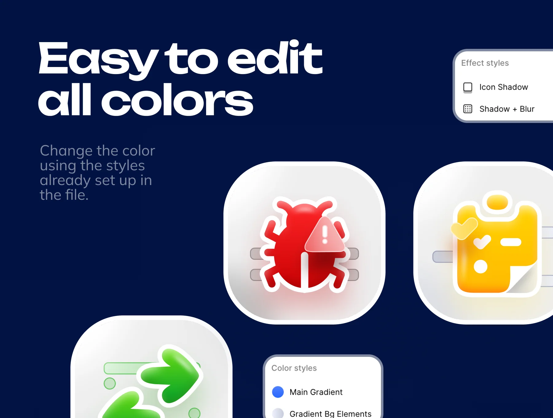 Lumio — 25 Digital  Icons: 3D Glass Style 4