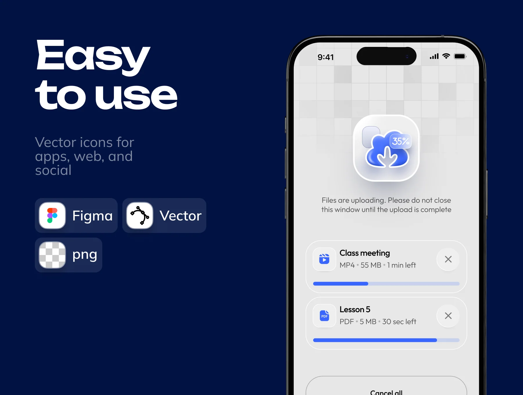 Lumio — 25 Digital  Icons: 3D Glass Style 5