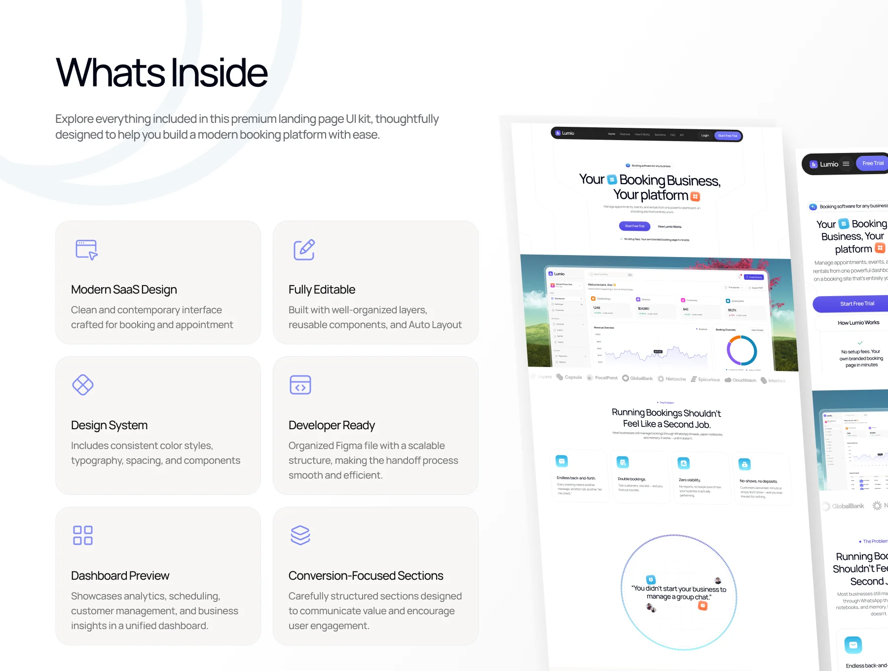 Lumio - Booking Platform Landing Page 2