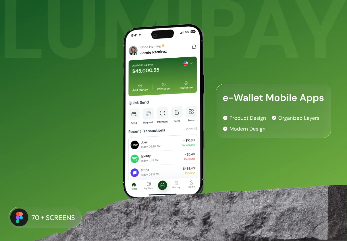 Lumipay - eWallet Mobile Apps UI Kit