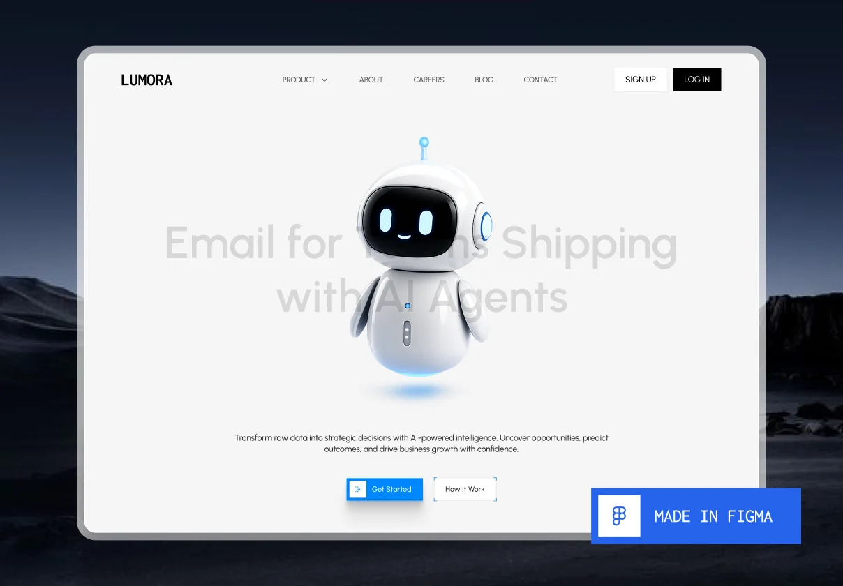 LUMORA — AI SaaS Landing Page