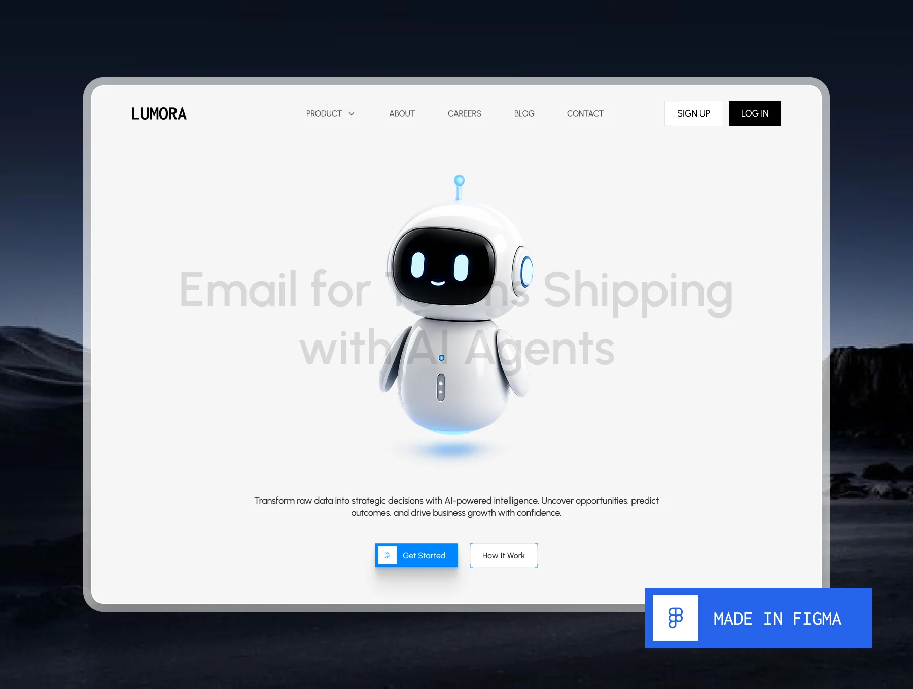 LUMORA — AI SaaS Landing Page