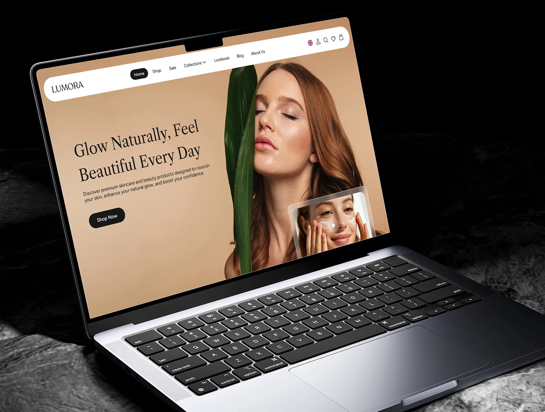 Lumora – Natural Skincare E-commerce Website Template UI Kit 8