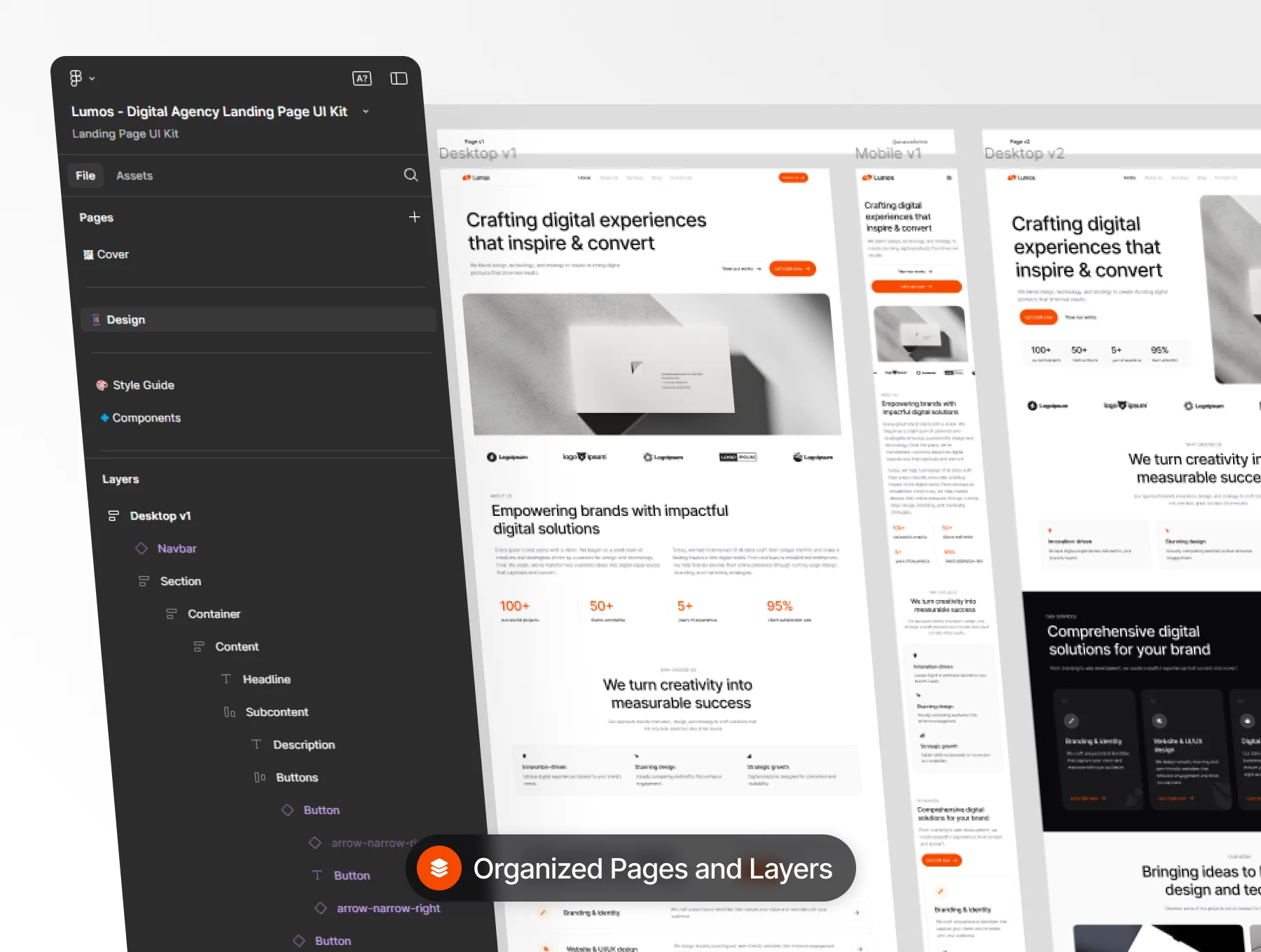 Lumos - Digital Agency Landing Page UI Kit 3