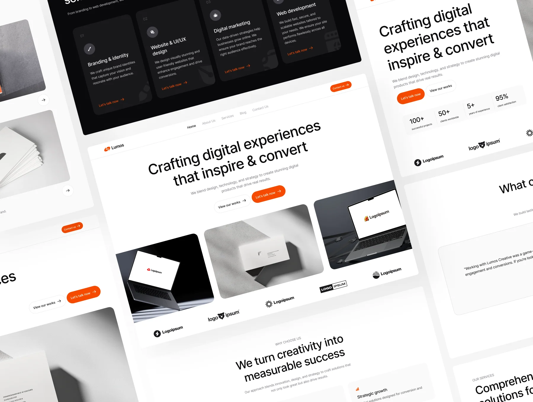 Lumos - Digital Agency Landing Page UI Kit 4