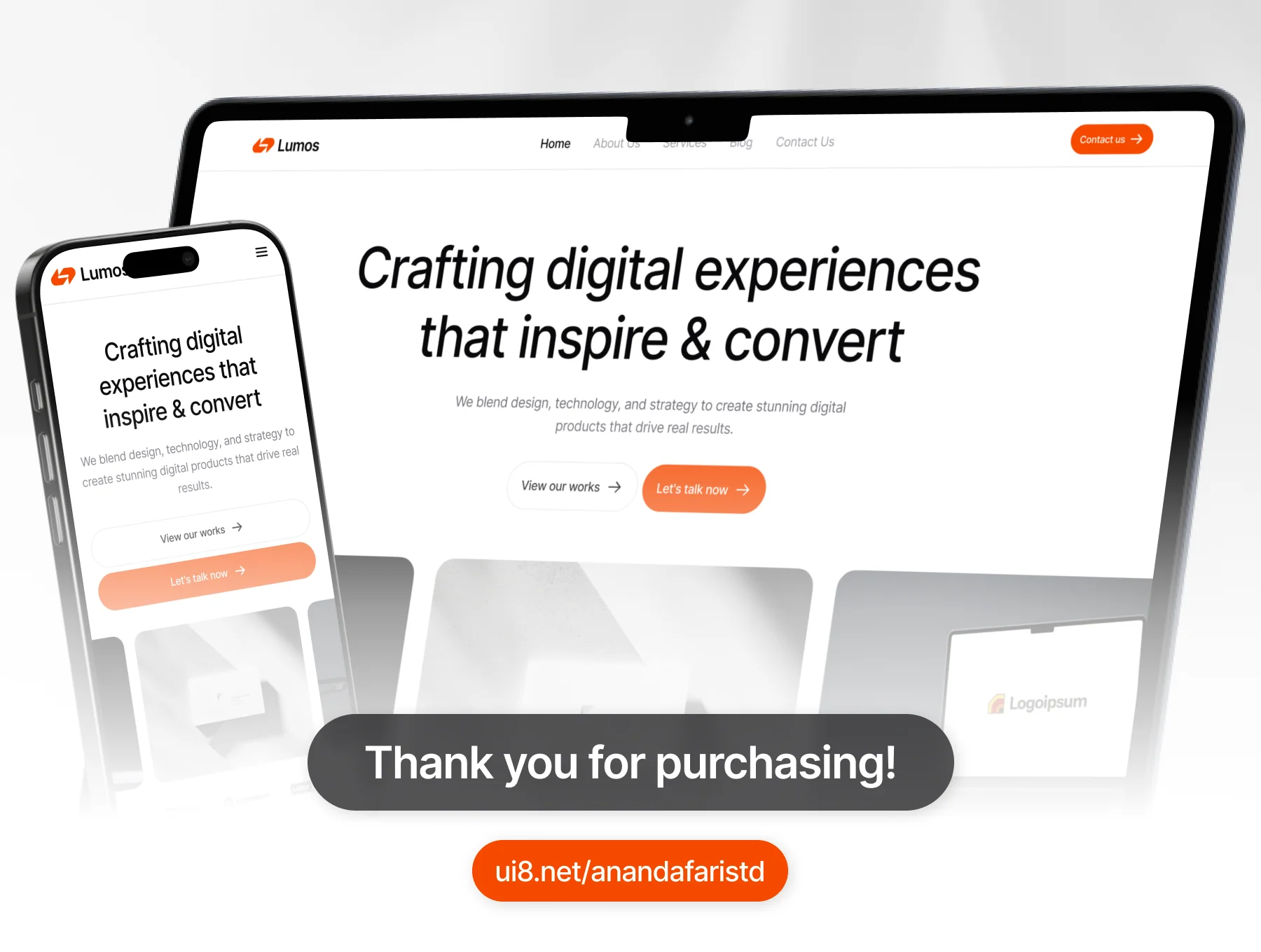 Lumos - Digital Agency Landing Page UI Kit 6