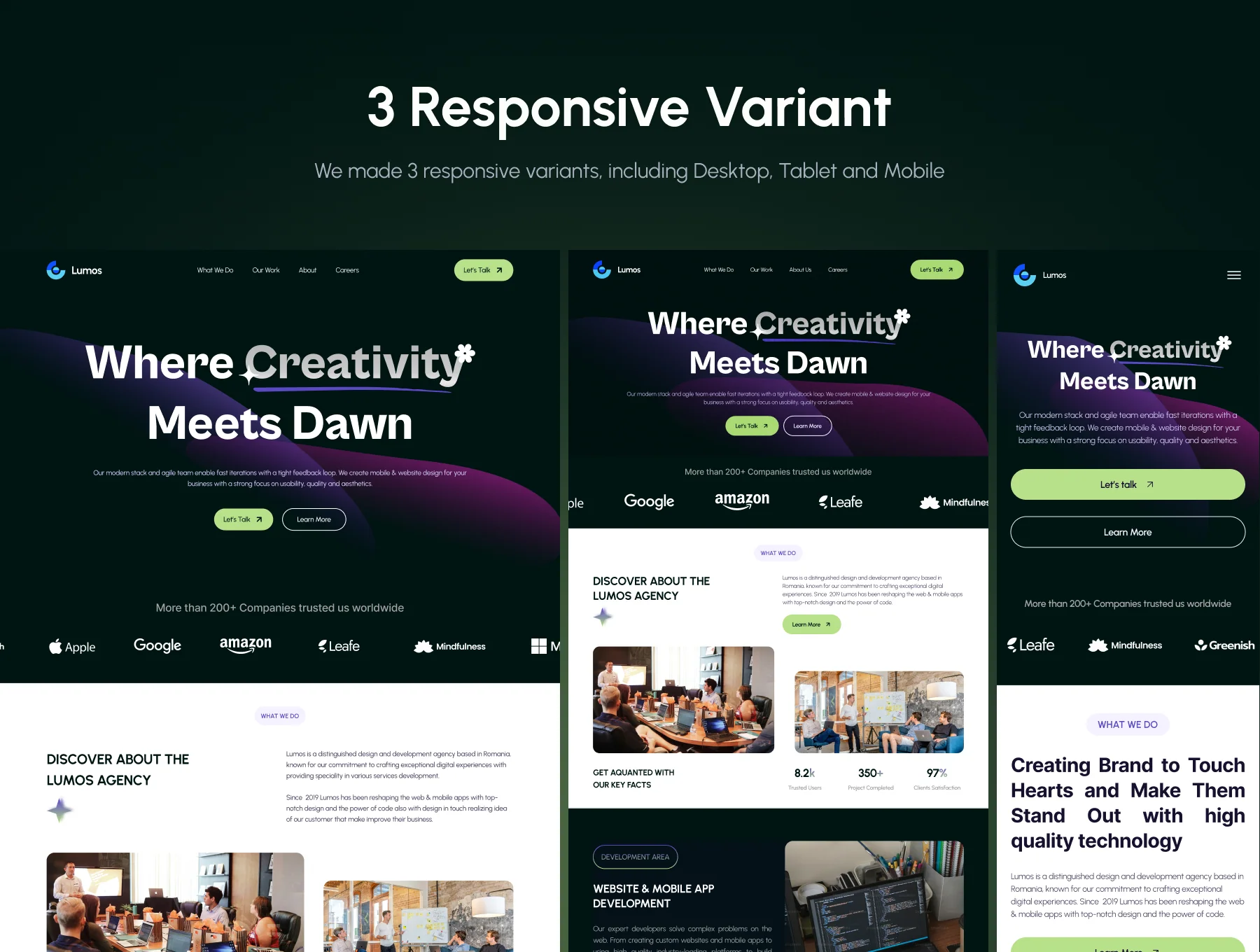 Lumos - Digital Agency Website Templates UI Kit 3