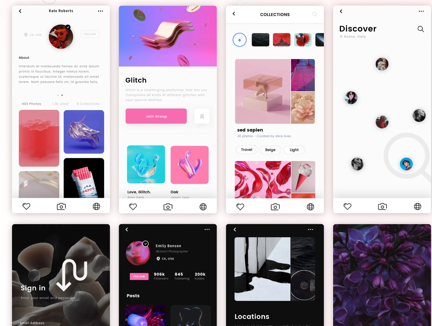 Luna Photo App UI Kit 5