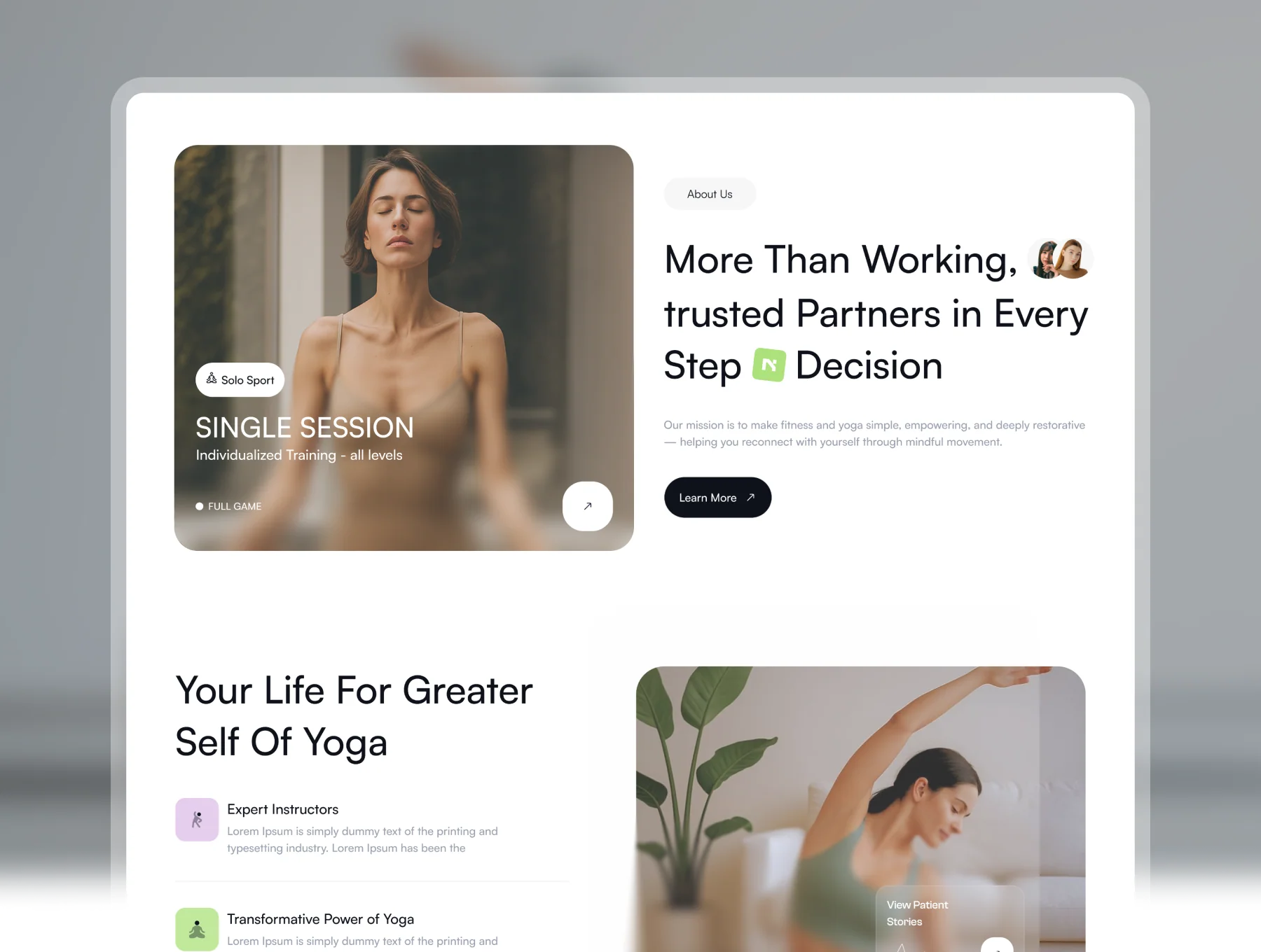 LunaFit – Fitness & Gym Framer Template 2