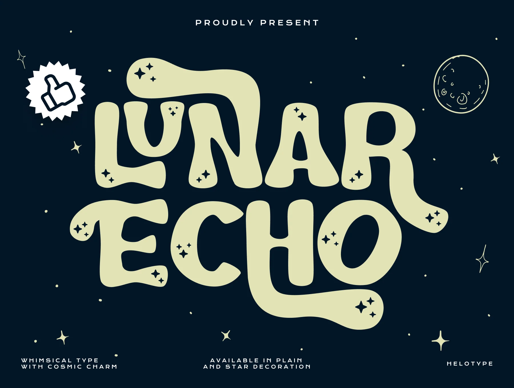 Lunar Echo - Cosmic Vibes Font