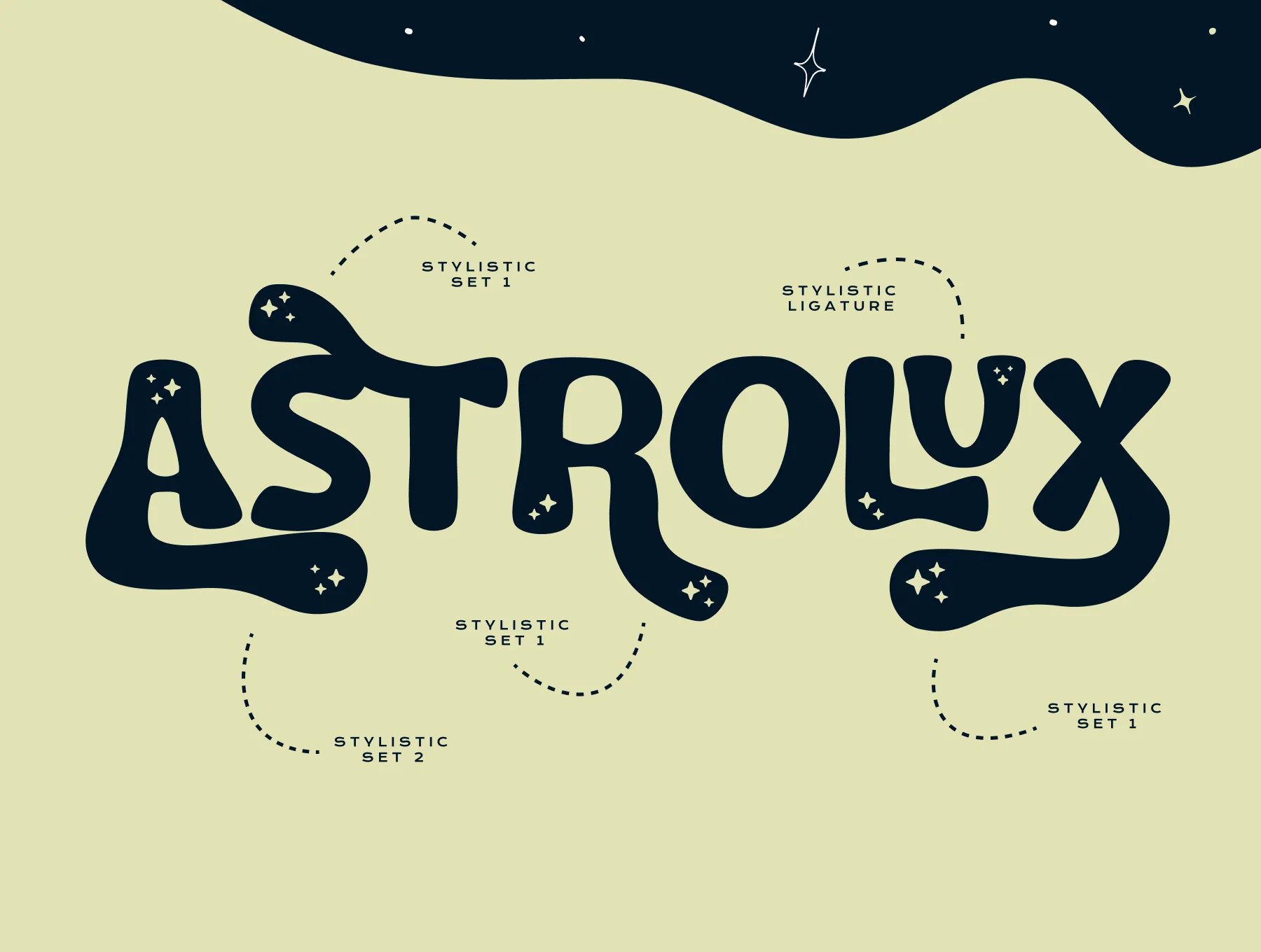 Lunar Echo - Cosmic Vibes Font 4