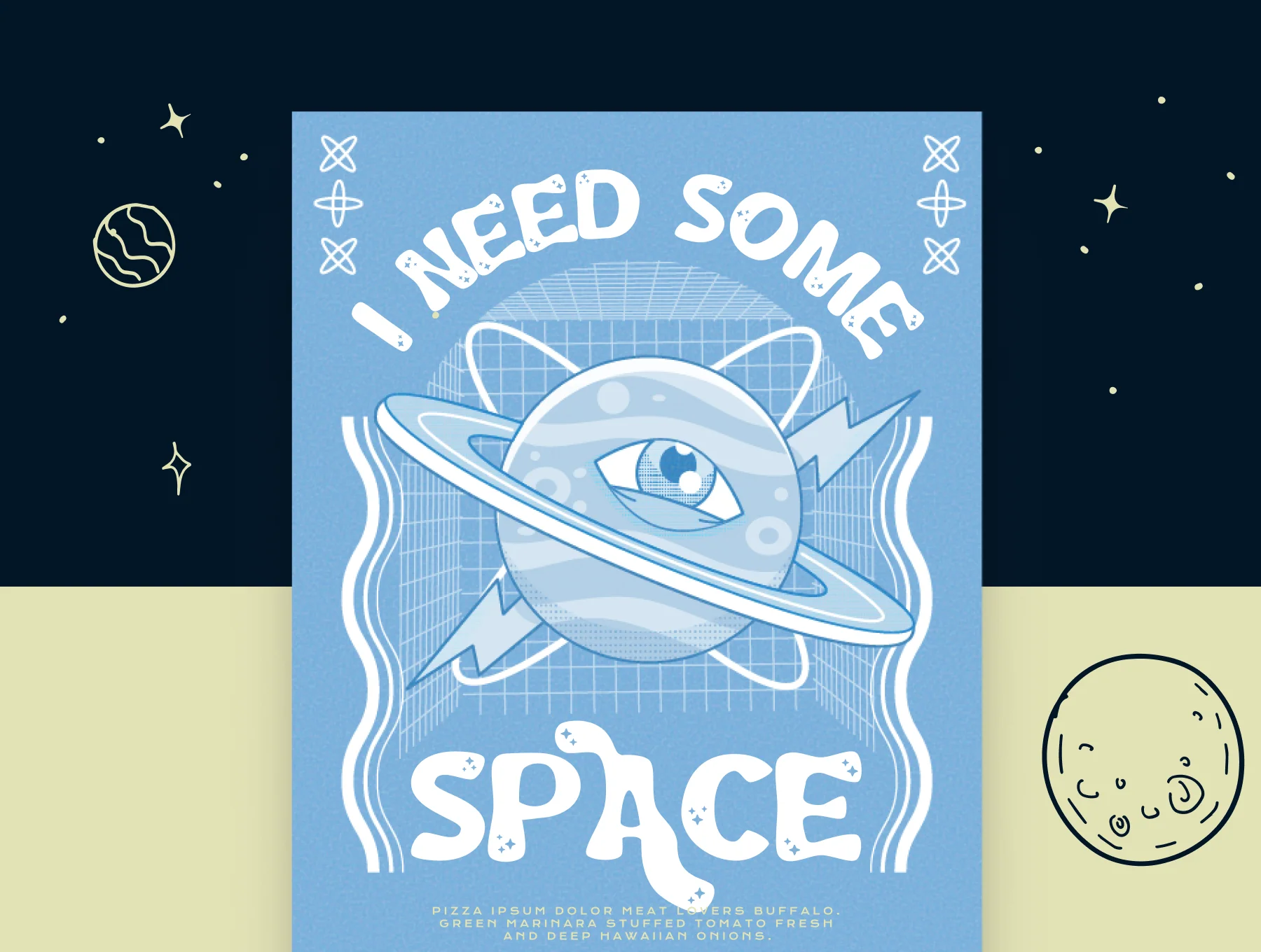 Lunar Echo - Cosmic Vibes Font 8