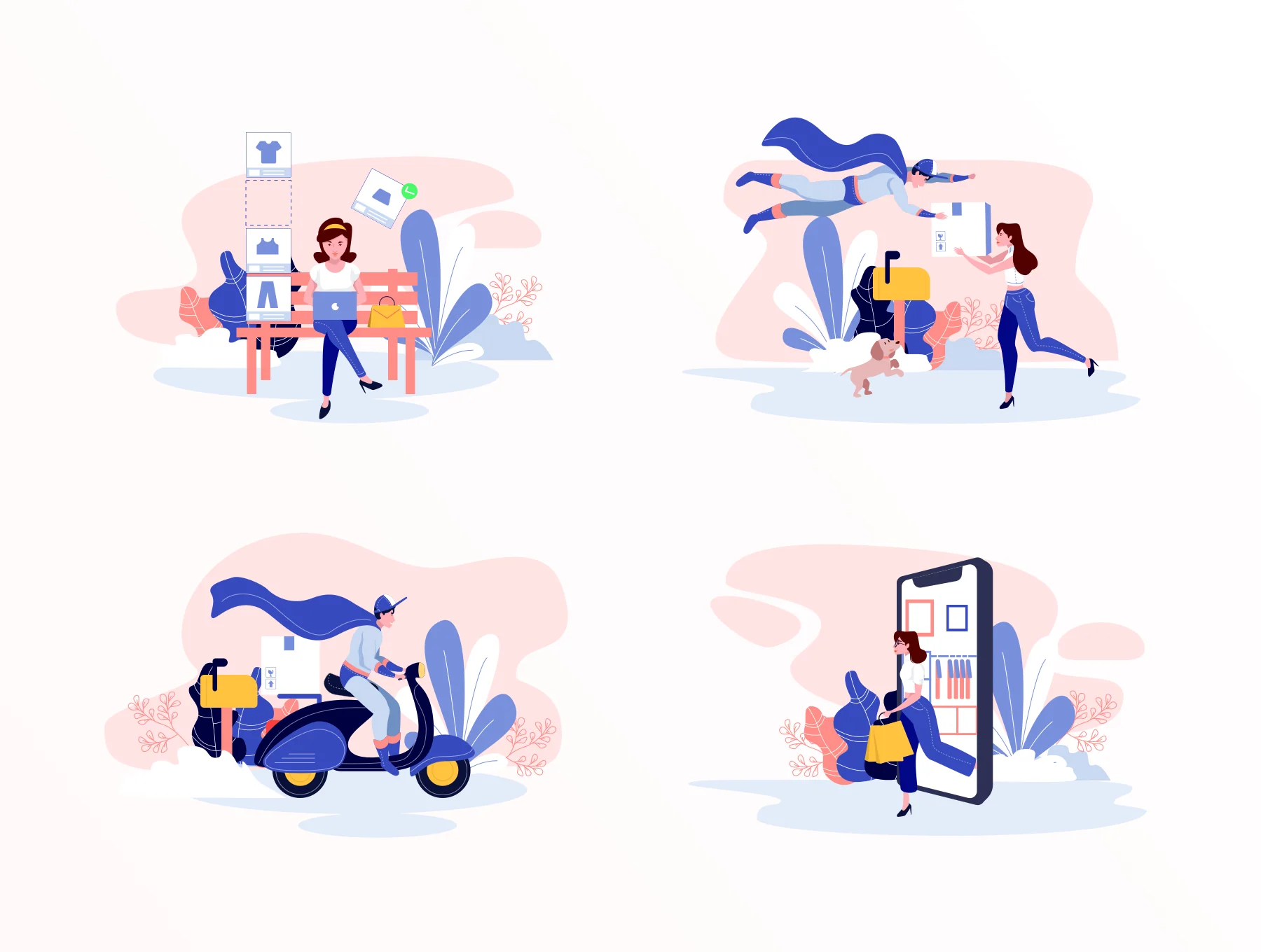 Lunas : E-commerce Illustration Kit 5