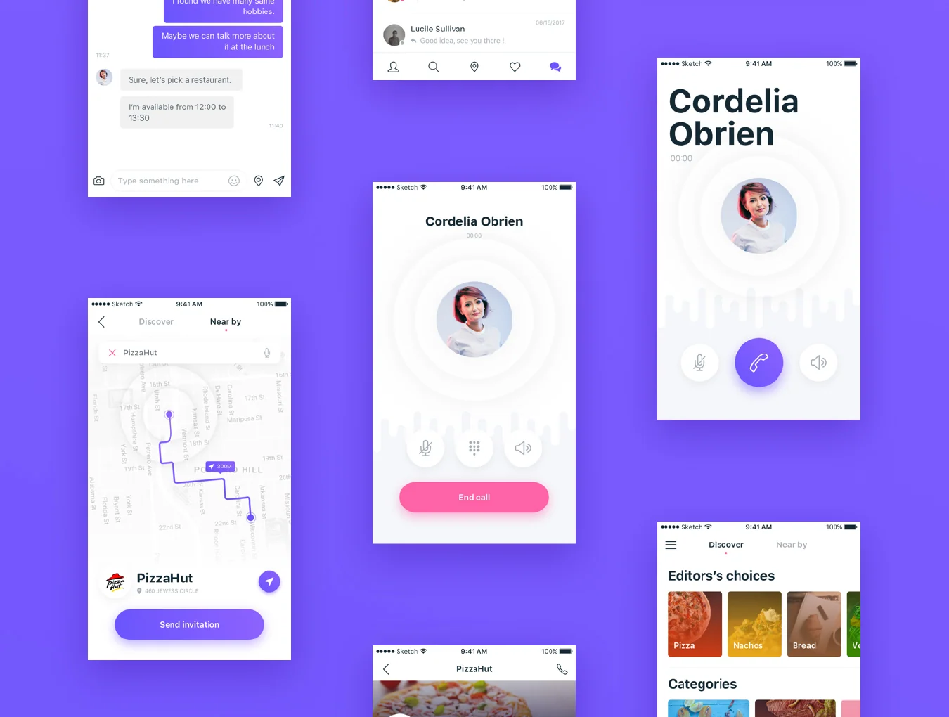 Lunchmate Dating UI Kit 4