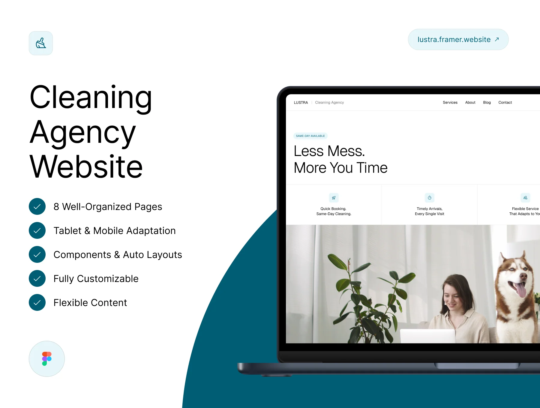 LUSTRA – Cleaning Agency Website