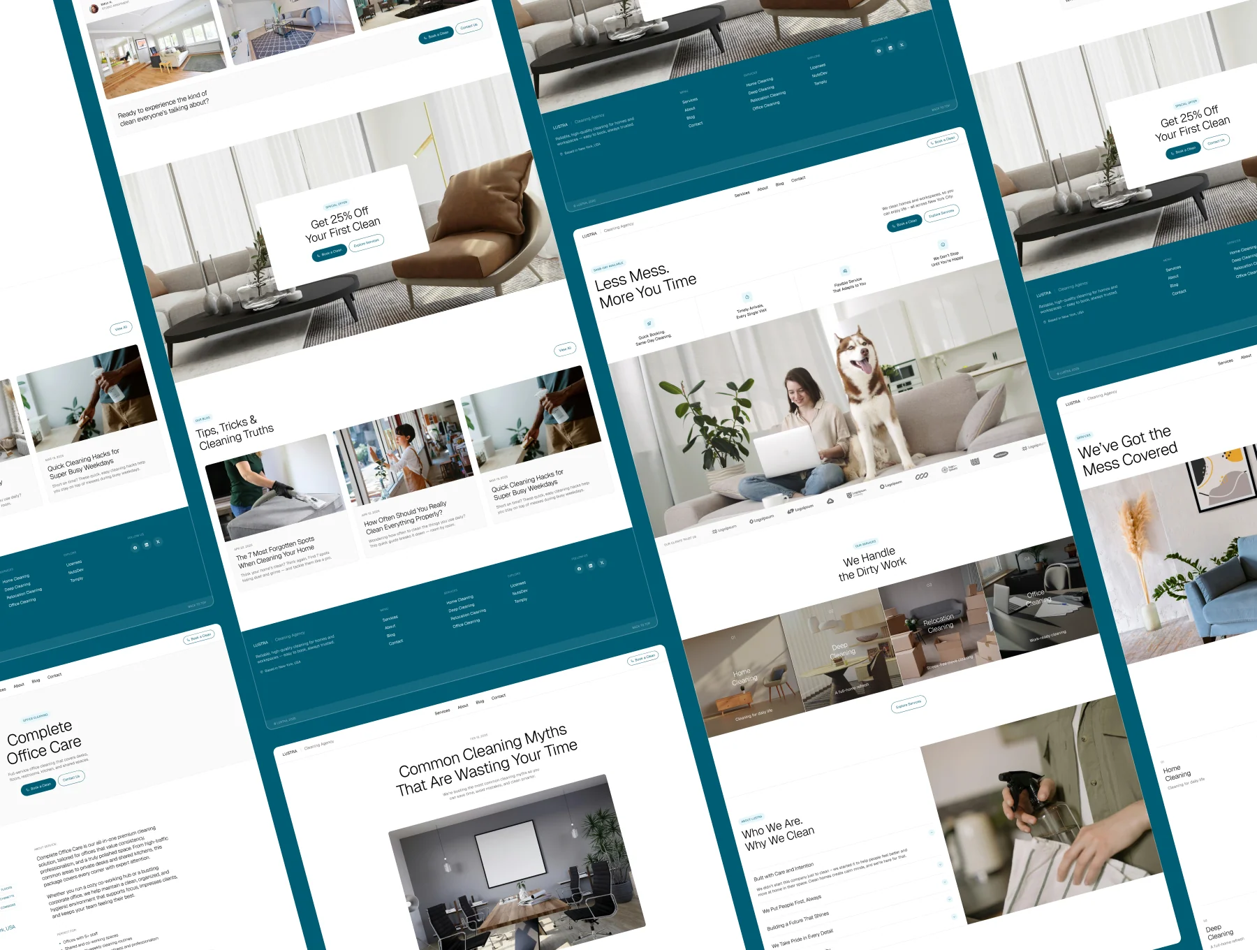 LUSTRA – Cleaning Agency Website 5