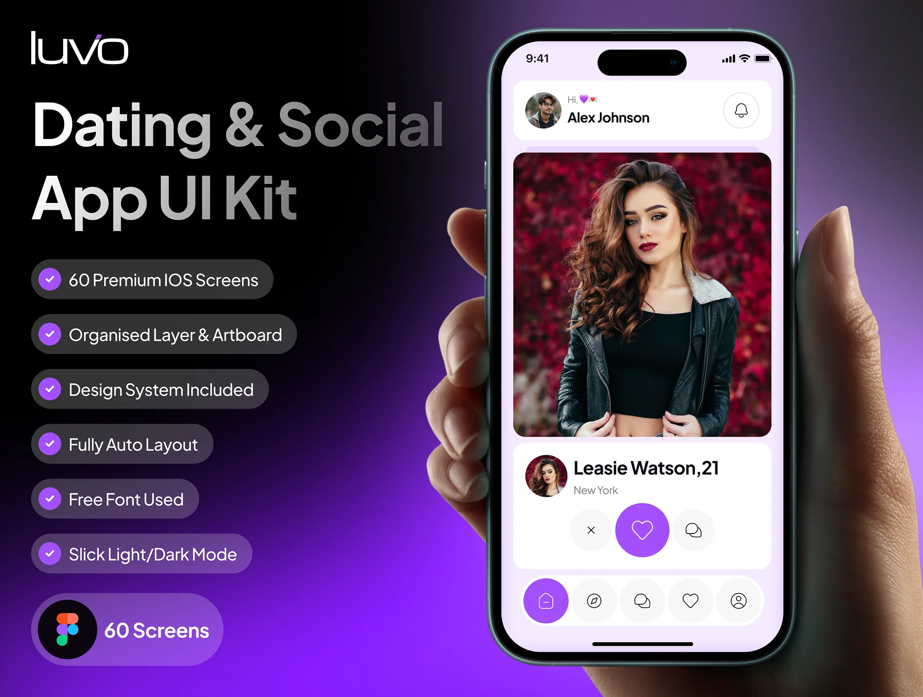 Luvio - Dating & Social App UI Kit
