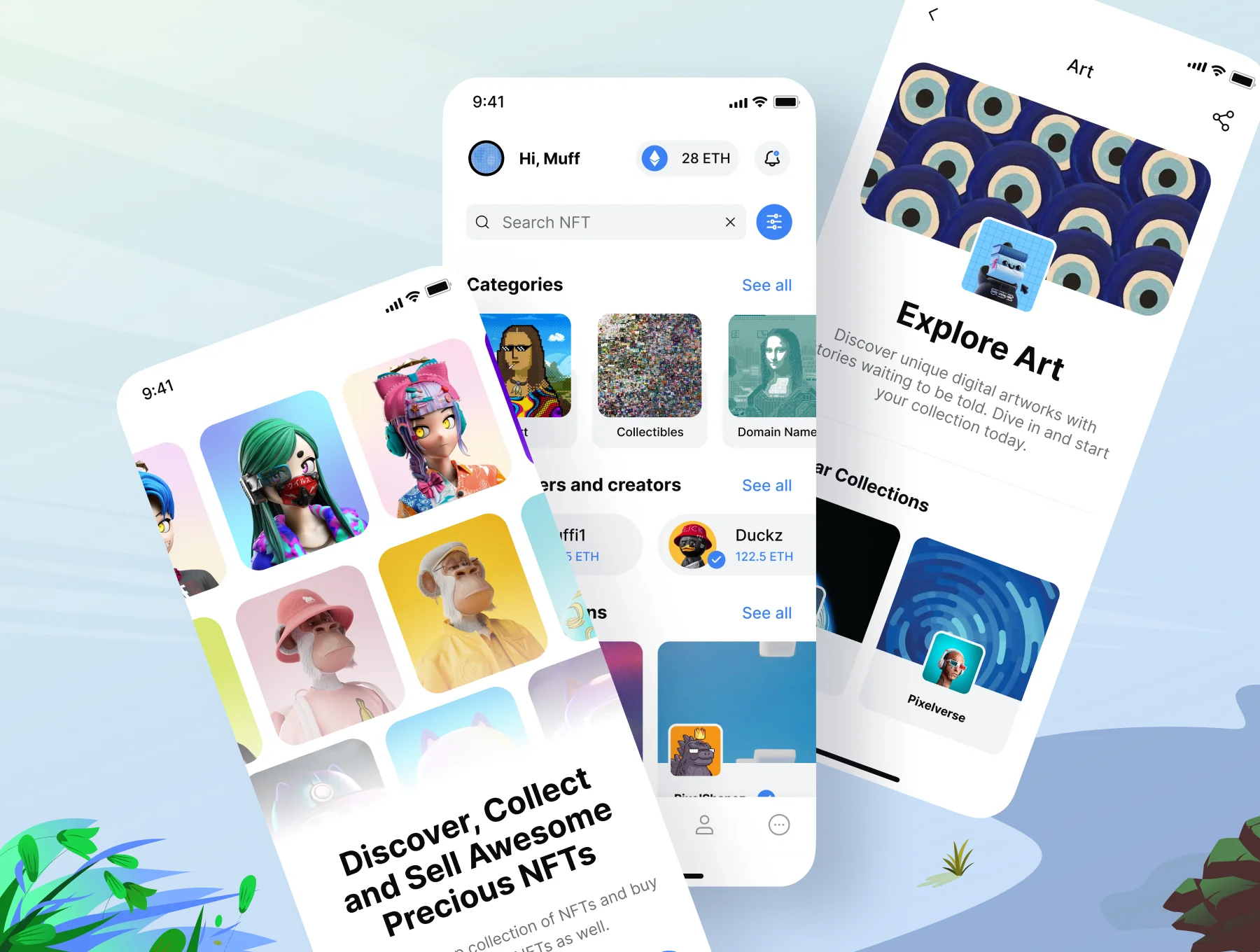 Luvre - NFTs Mobile App Design 2