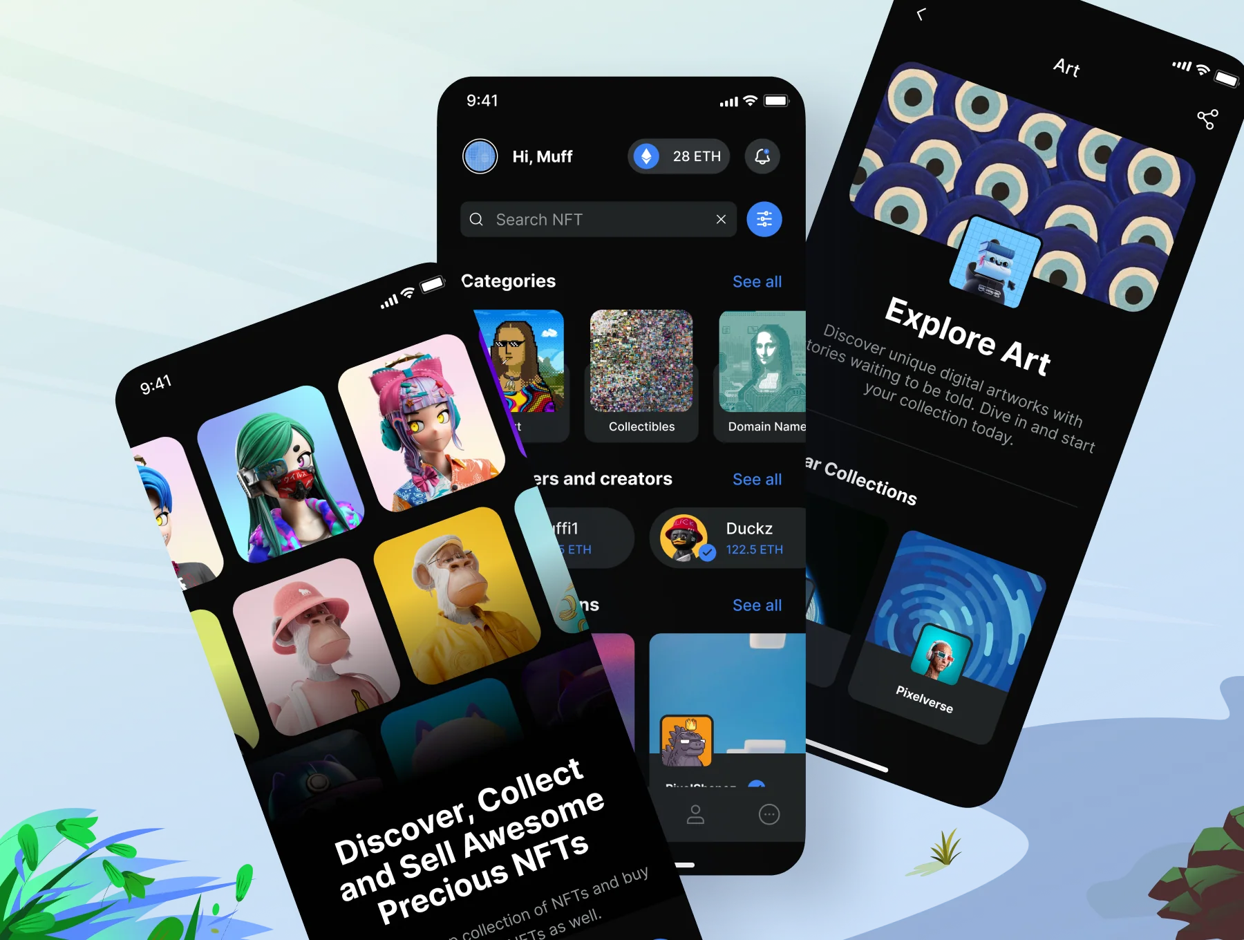 Luvre - NFTs Mobile App Design 3