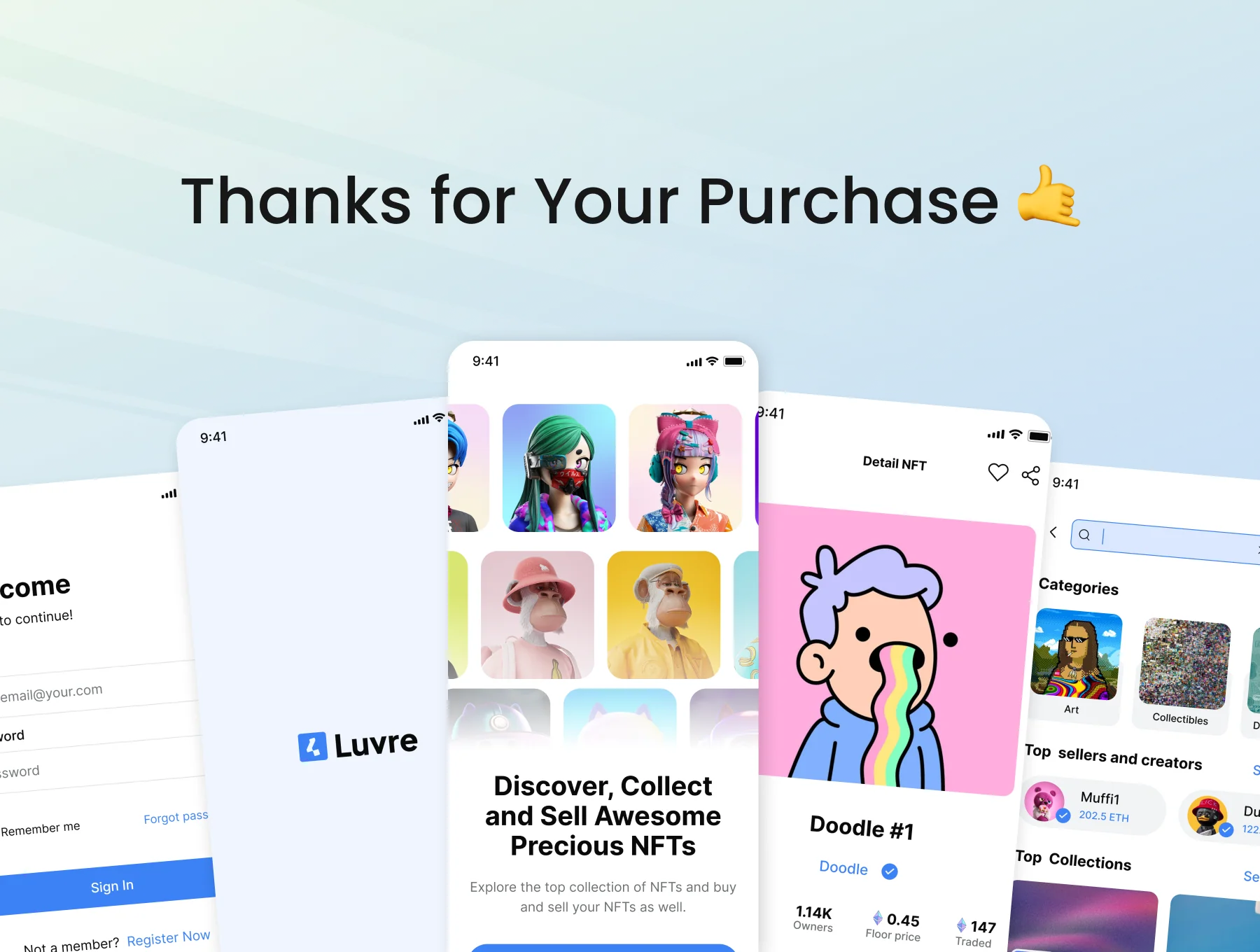 Luvre - NFTs Mobile App Design 8