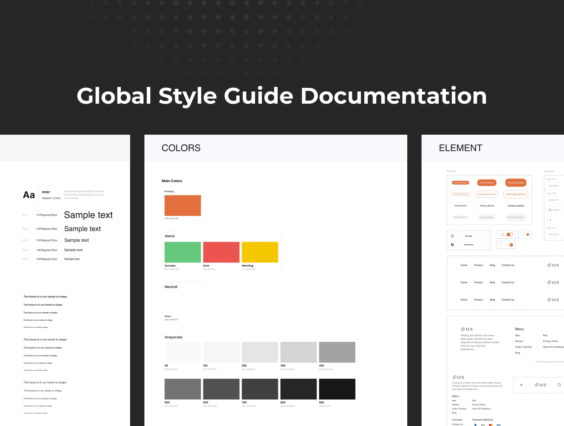 Lux - E-Commerce Web UI Kit 3