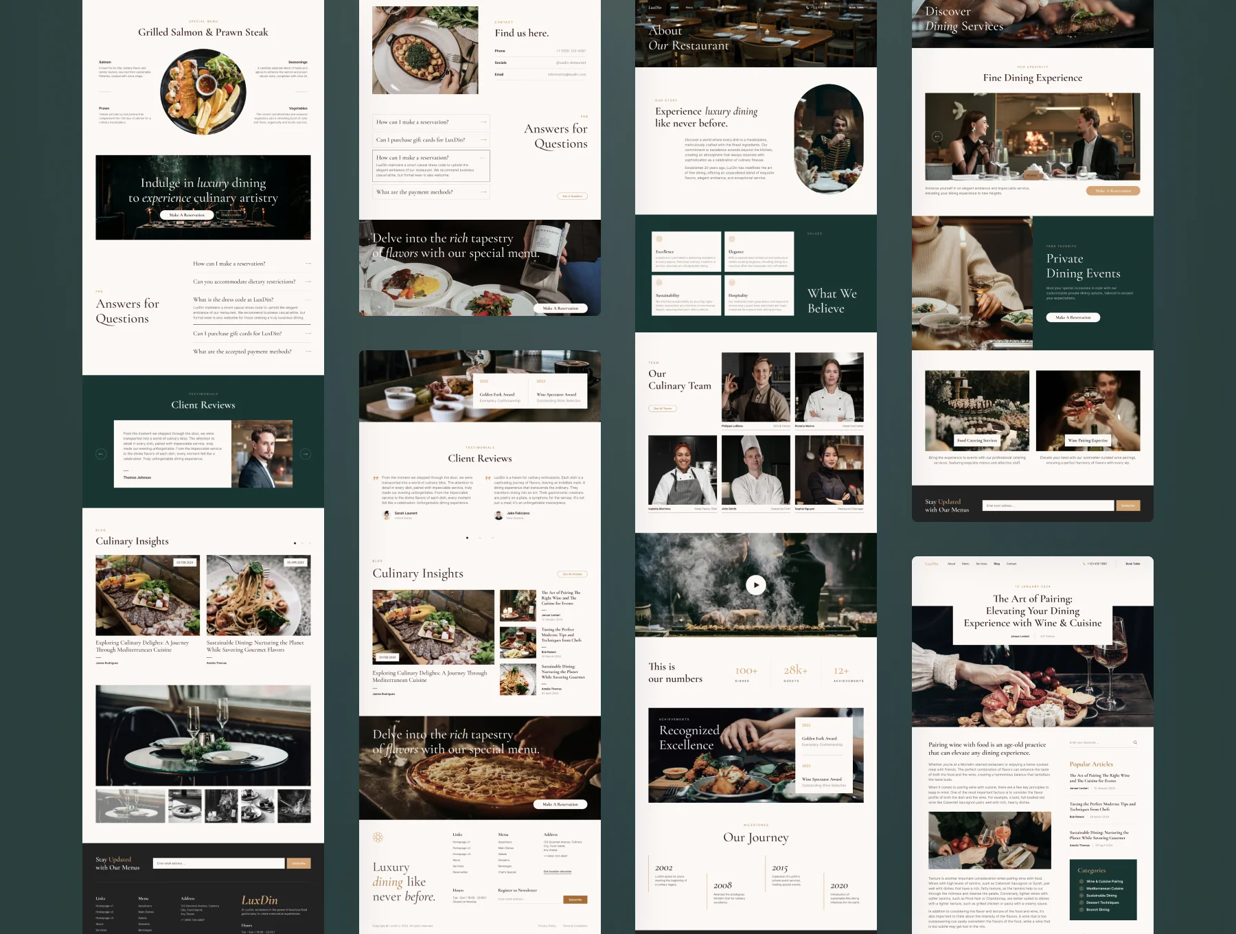 LuxDin - Restaurant Website 6
