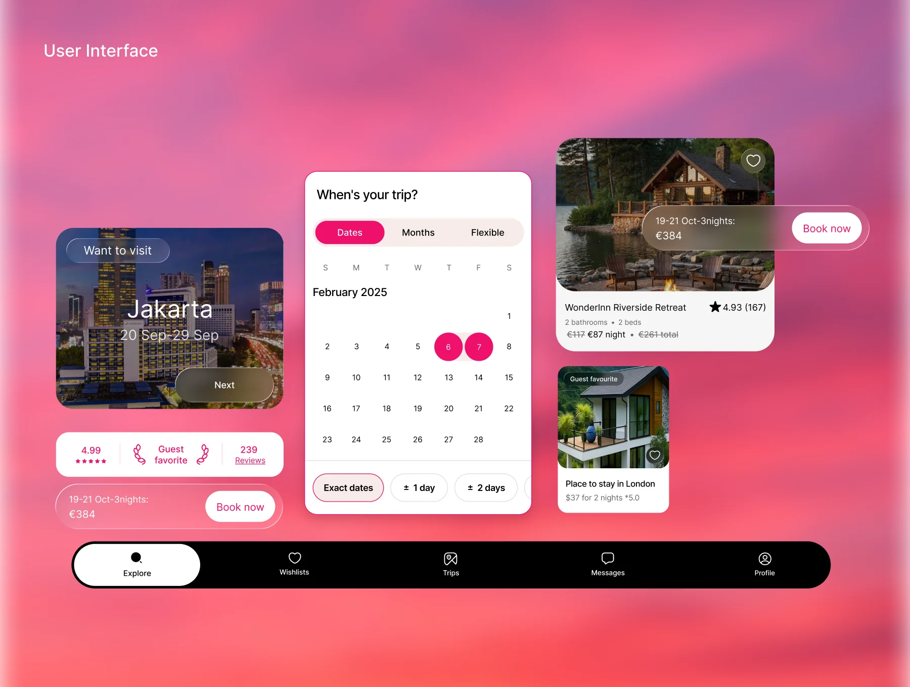 LuxeStay – Hotel Booking App UI Kit 3