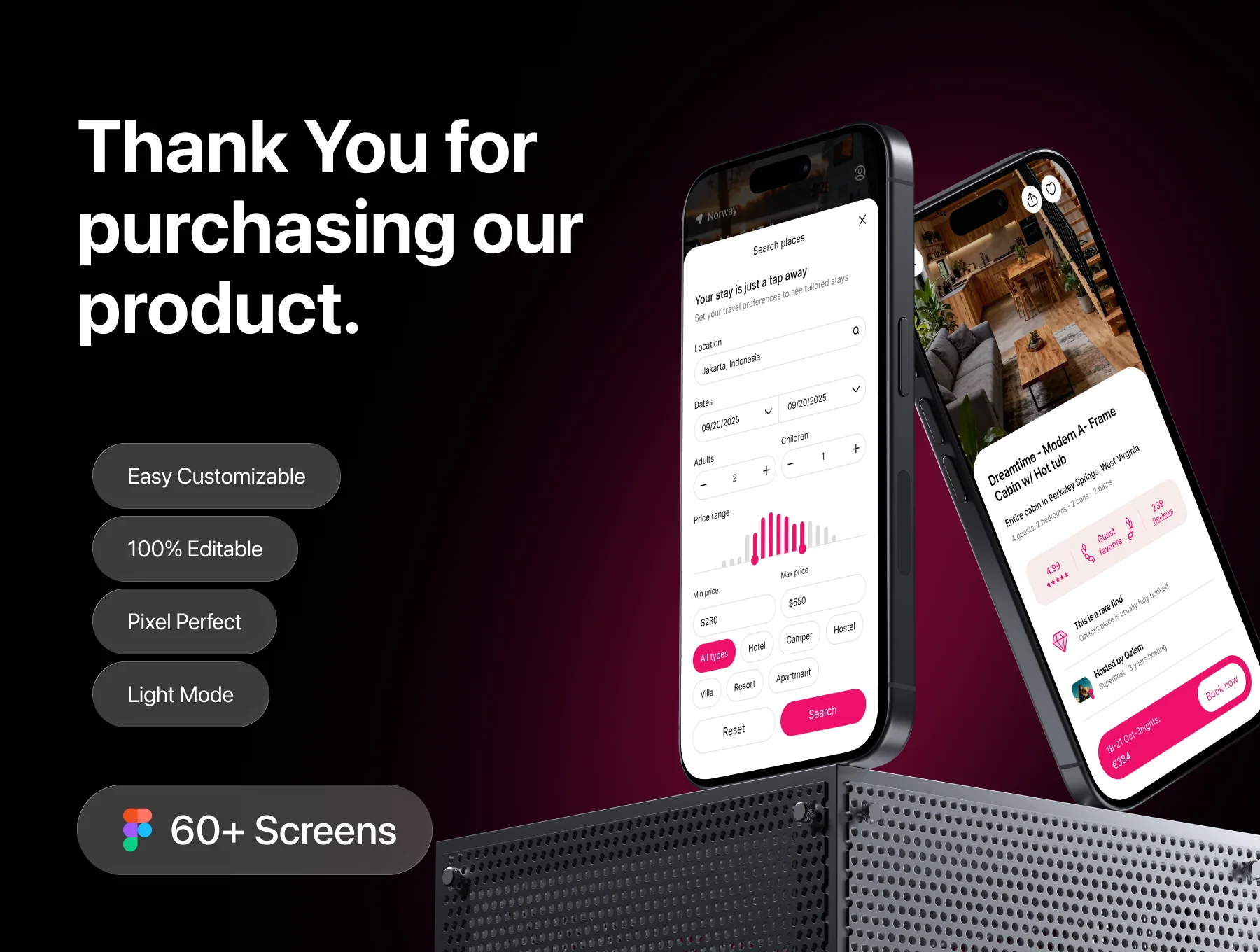 LuxeStay – Hotel Booking App UI Kit 5