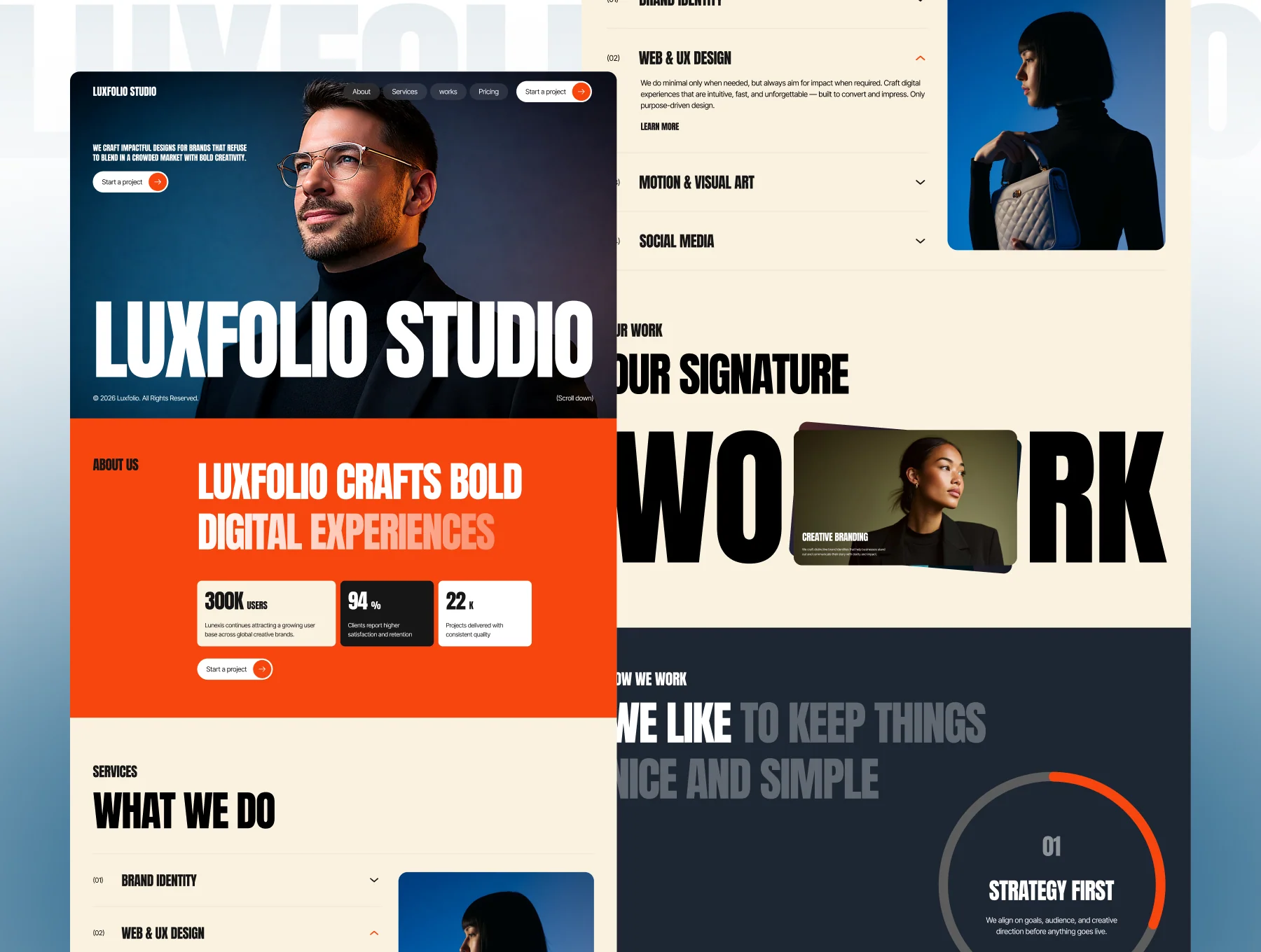 Luxfolio — Portfolio & Agency Template
