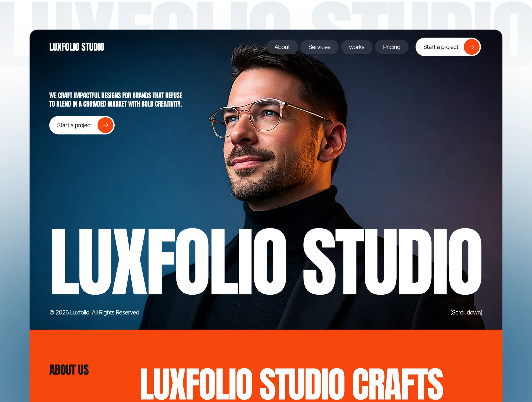 Luxfolio — Portfolio & Agency Template 2