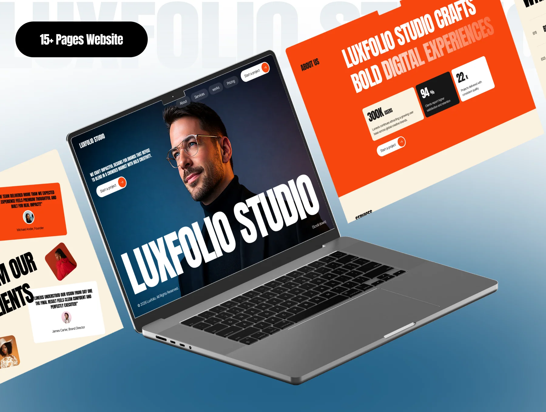 Luxfolio — Portfolio & Agency Template 3