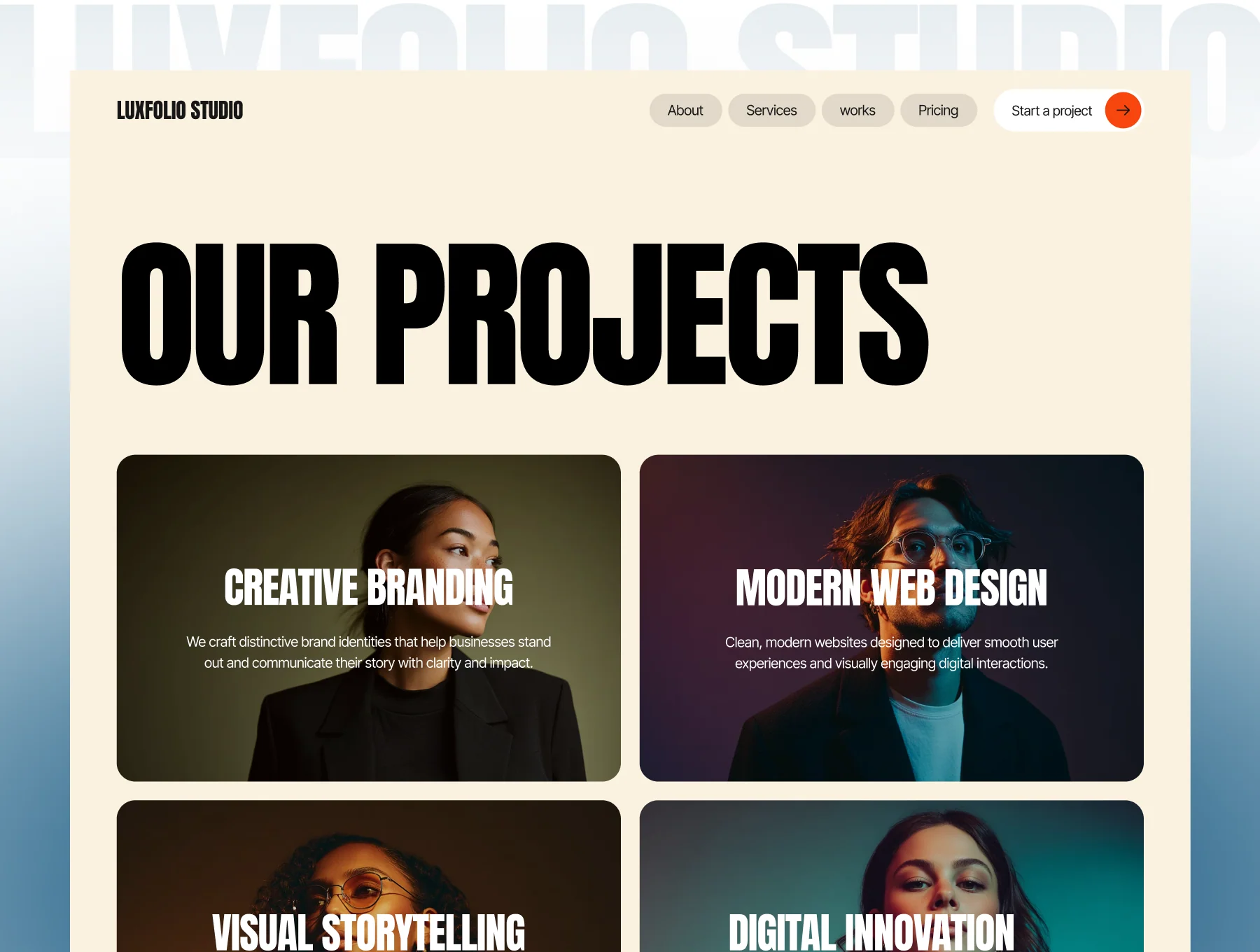 Luxfolio — Portfolio & Agency Template 5