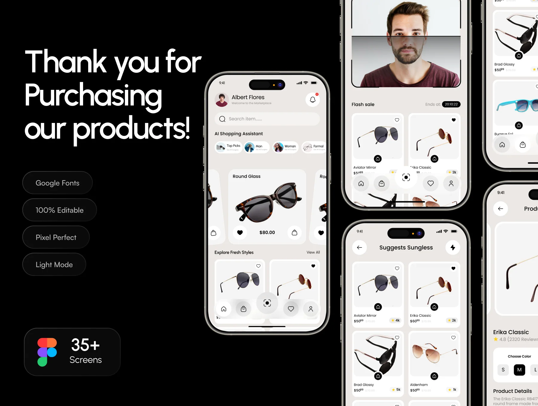 LuxLens - AI E-Commerce Sunglasses App UI Kit 6