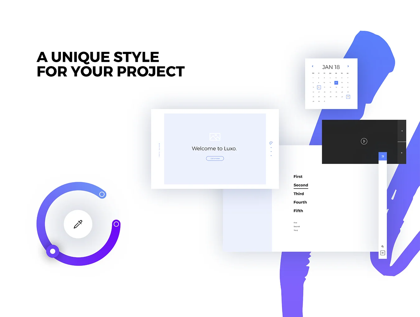 Luxo Responsive Wireframe Kit 3