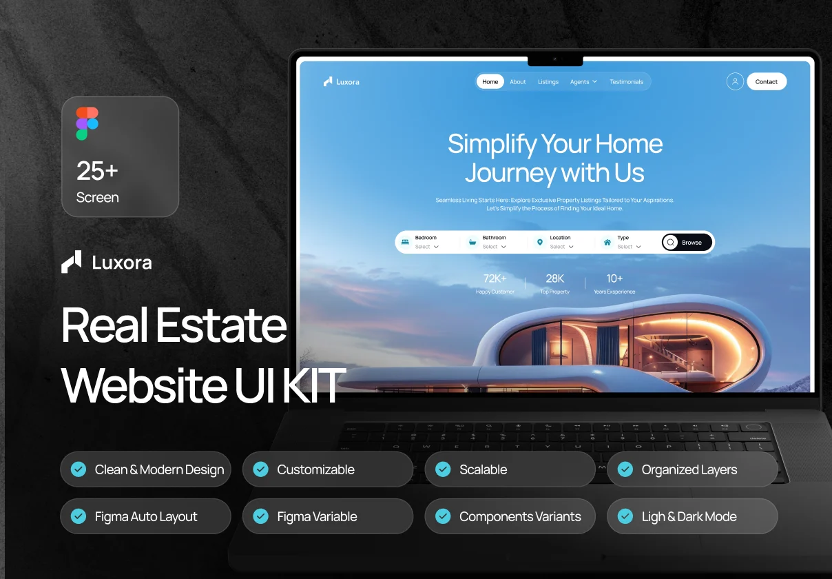 Luxora - Property Website UI Kit