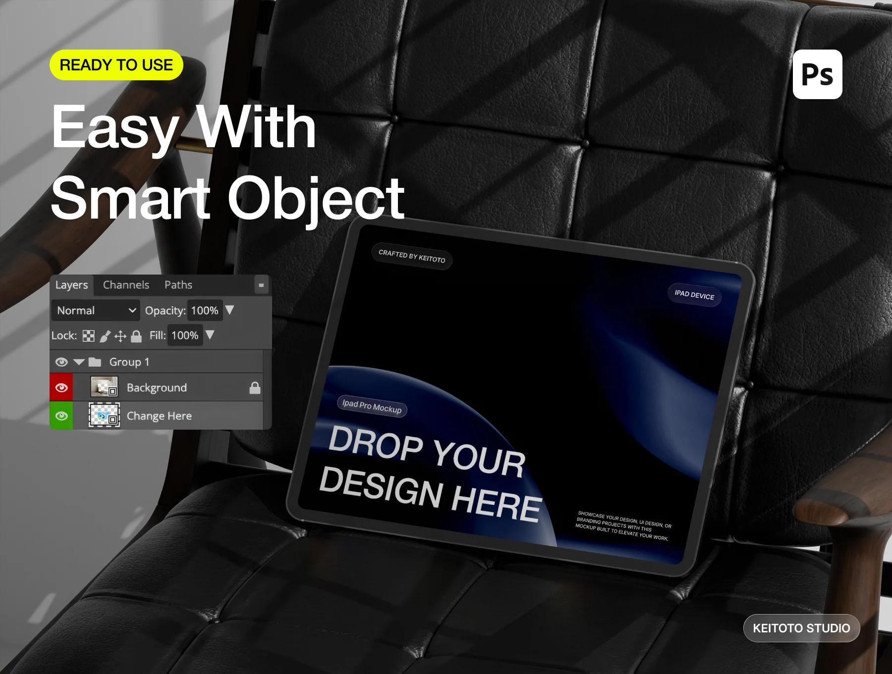 Luxury iPad Pro Workspace Mockup Set 3
