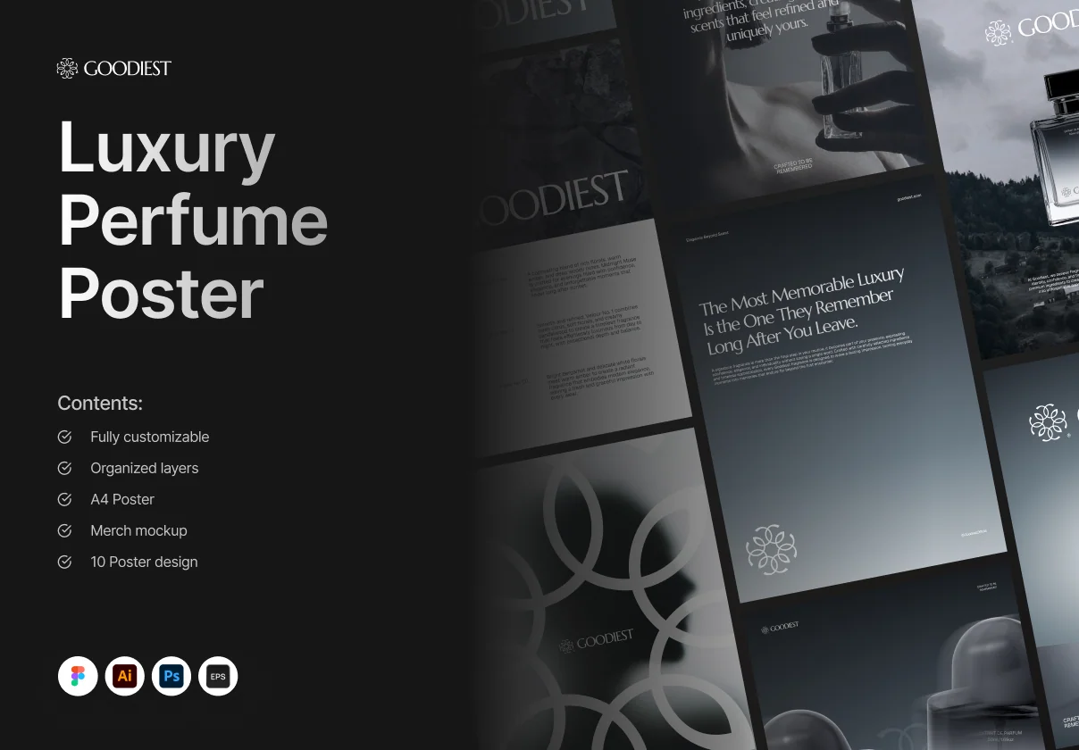 Luxury Perfume & Fragrance Poster Template
